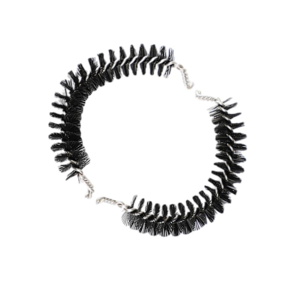 Coffee Machine Cleaning Brush Black Nylon Accessories Reusable Round Head 58MM Brush head