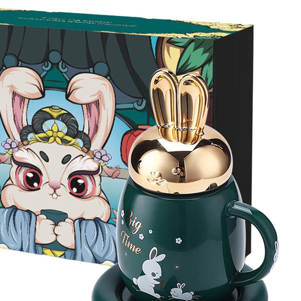 Cup Warmer 55 Degrees Hot Plate Electric Coffee Cup for Tea Office Green