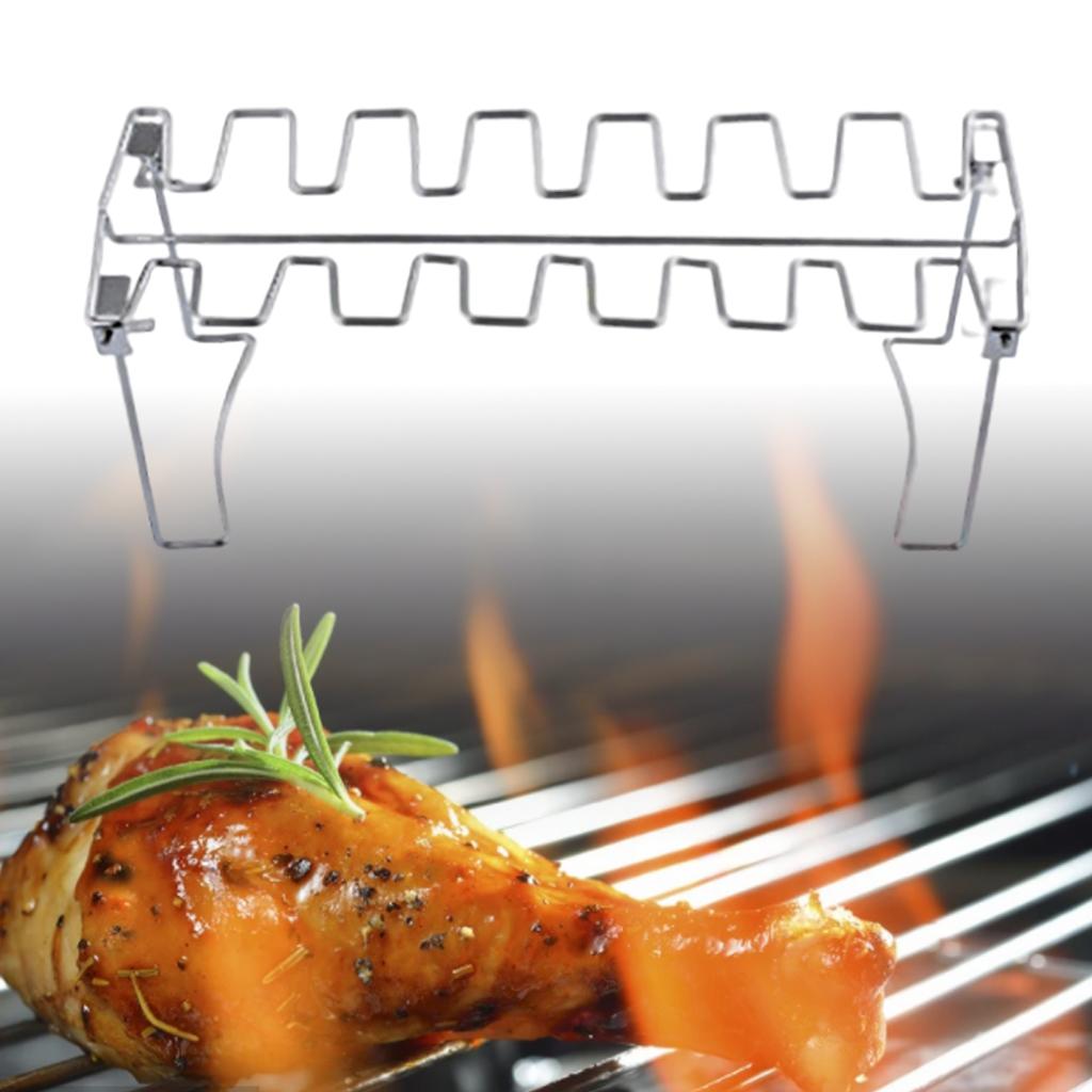 Chicken Leg Wing Grill Rack Roaster Rack Grill Stand for Outdoor Party without pan