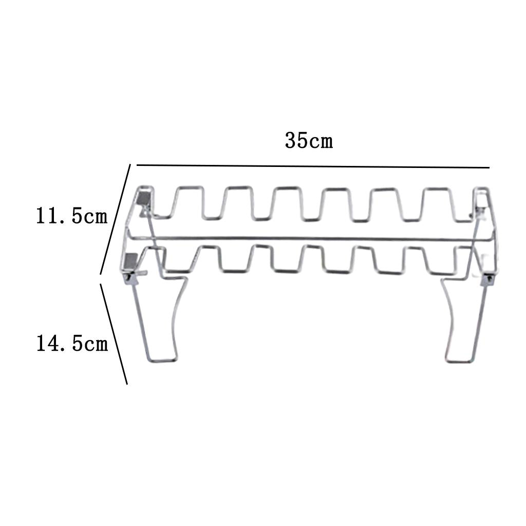 Chicken Leg Wing Grill Rack Roaster Rack Grill Stand for Outdoor Party without pan