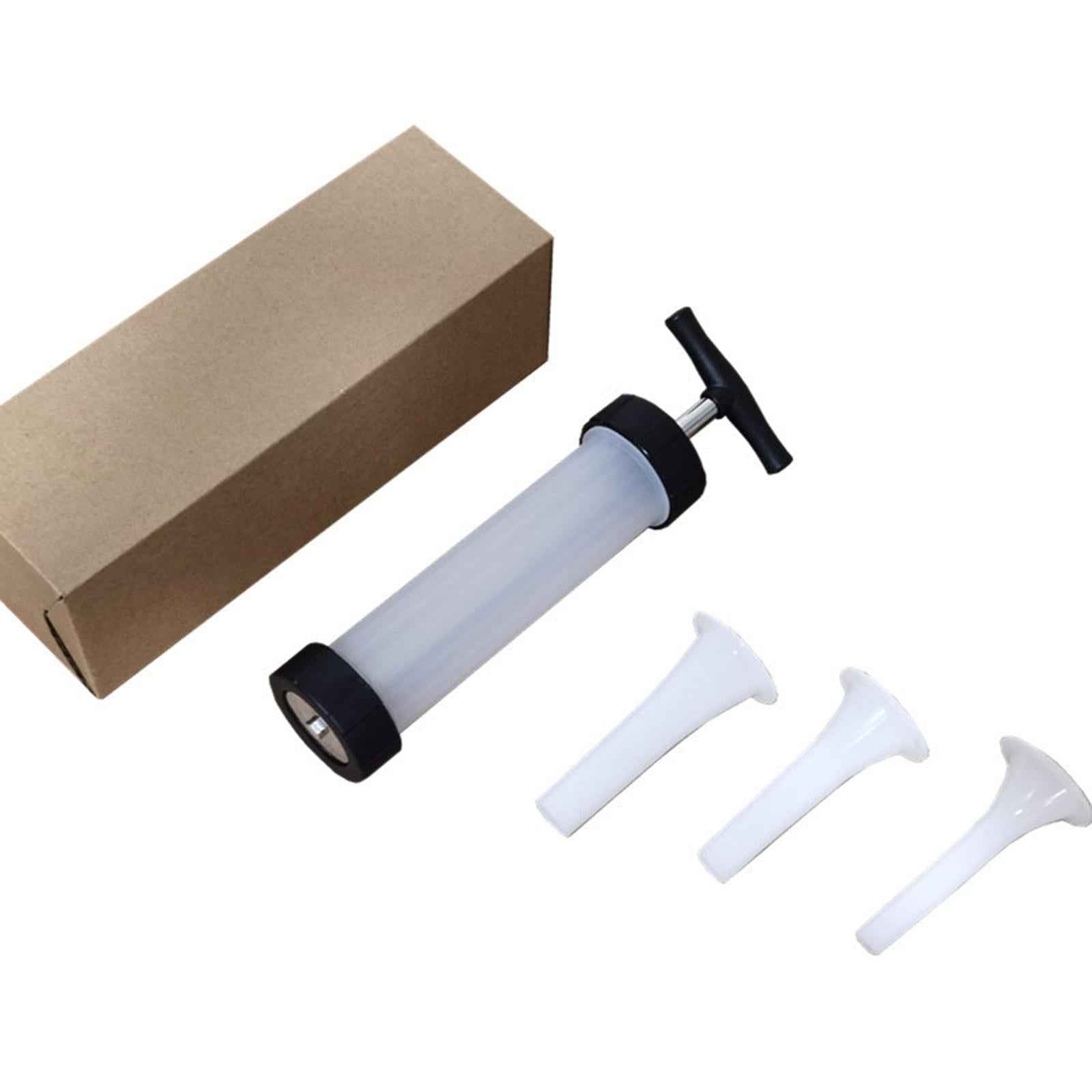 Kitchen Craft Handheld Sausage Maker Meat Stuffer Filler w/ 3 Stuffing tubes