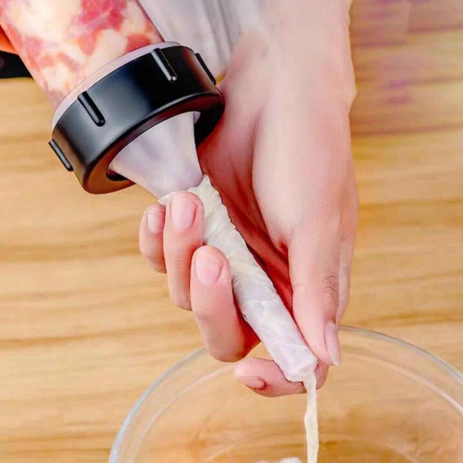 Kitchen Craft Handheld Sausage Maker Meat Stuffer Filler w/ 3 Stuffing tubes