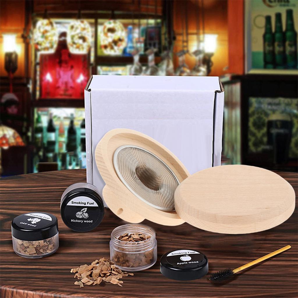 Cocktail Smoker Kit Old Fashioned Chimney Drink Smoker for Infusing Cocktail