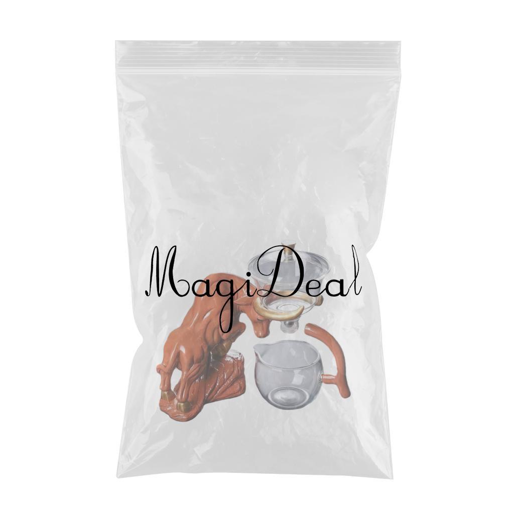 Automatic Teapot Set Resin Bull Shaped Base Glass Pot Filter Drip Coffee