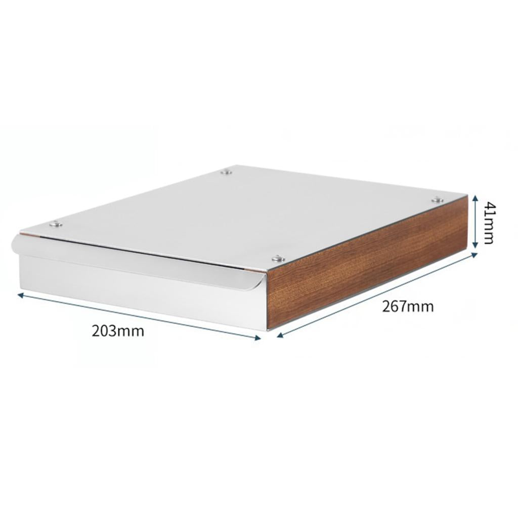 Coffee Knock Box Coffee Grind Knock Box Non-Slip for Home Bar Kitchen Cafe white