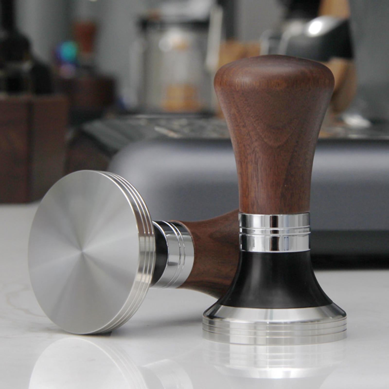 Coffee Tamper Wooden Handle Espresso Distribution for Espresso Coffee Cafe Diameter 51mm