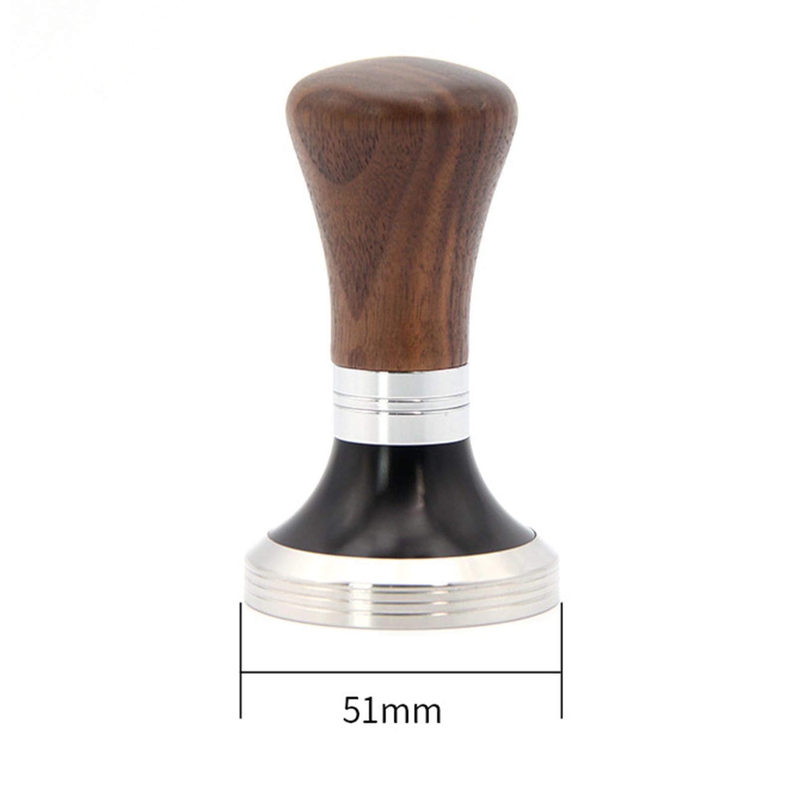 Coffee Tamper Wooden Handle Espresso Distribution for Espresso Coffee Cafe Diameter 51mm