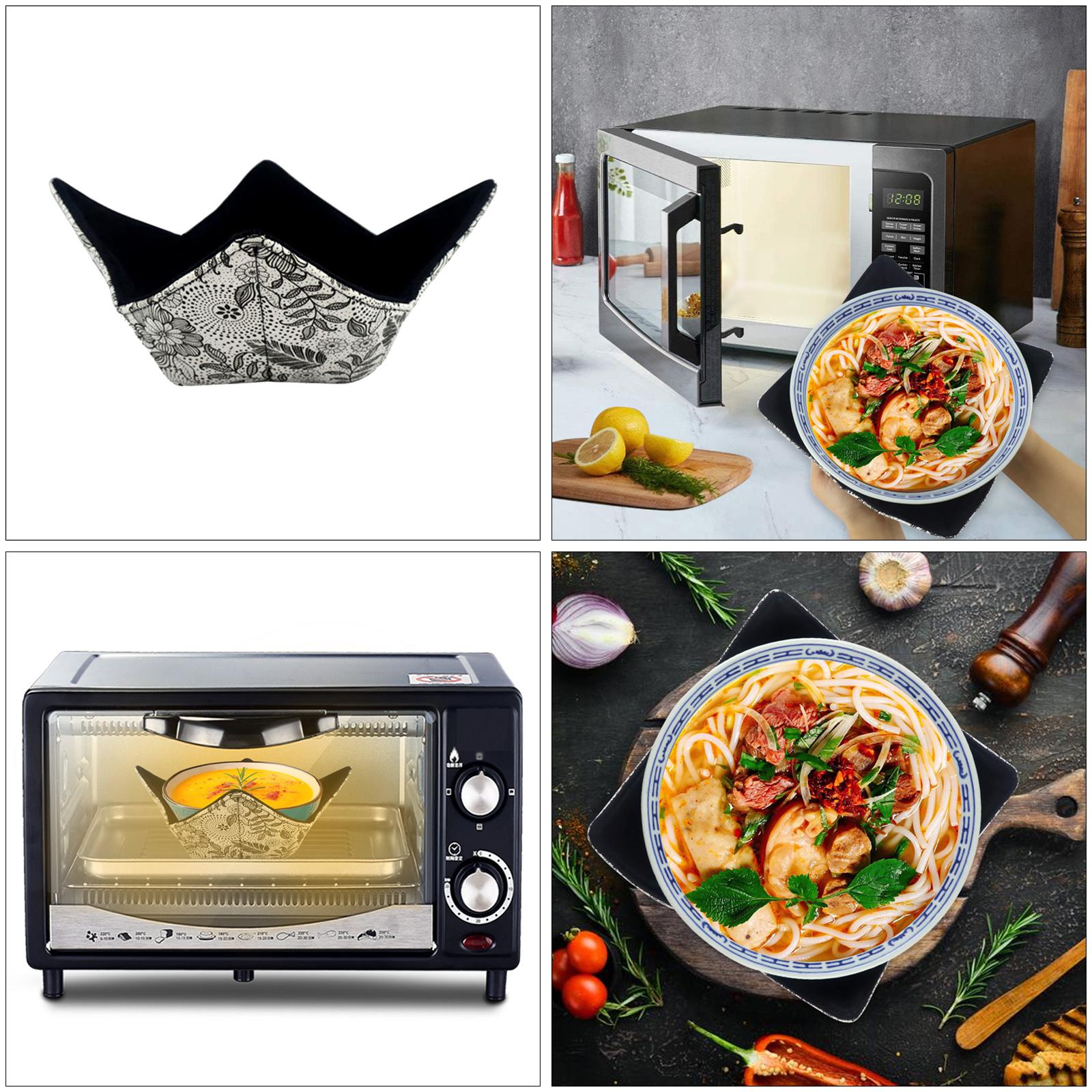 Bowl Holder Cotton American , Black Canvas Novelty for Food Desk Kitchen