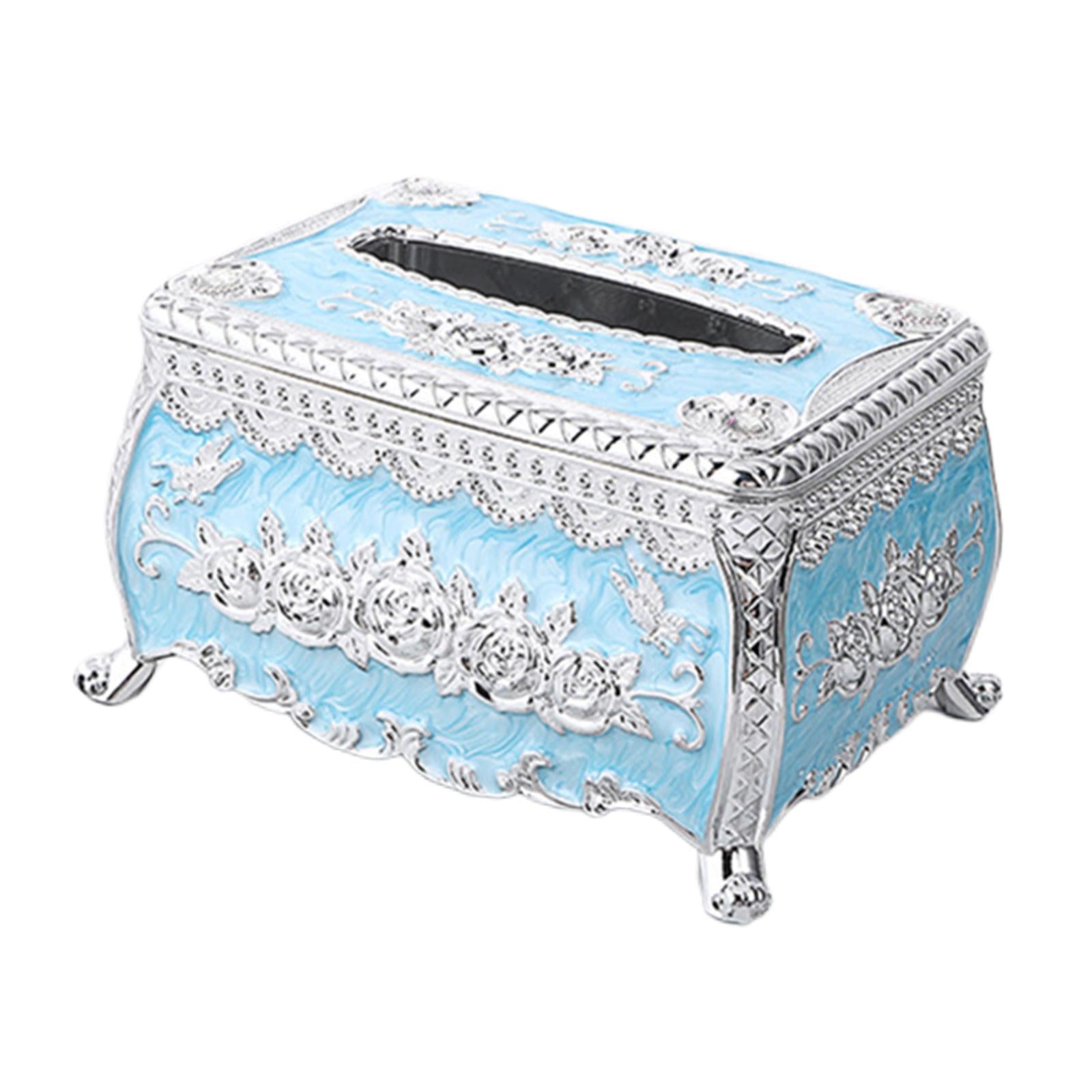 Acrylic Tissue Box Creative Decor Light Luxury for Home Bathroom Kitchen H