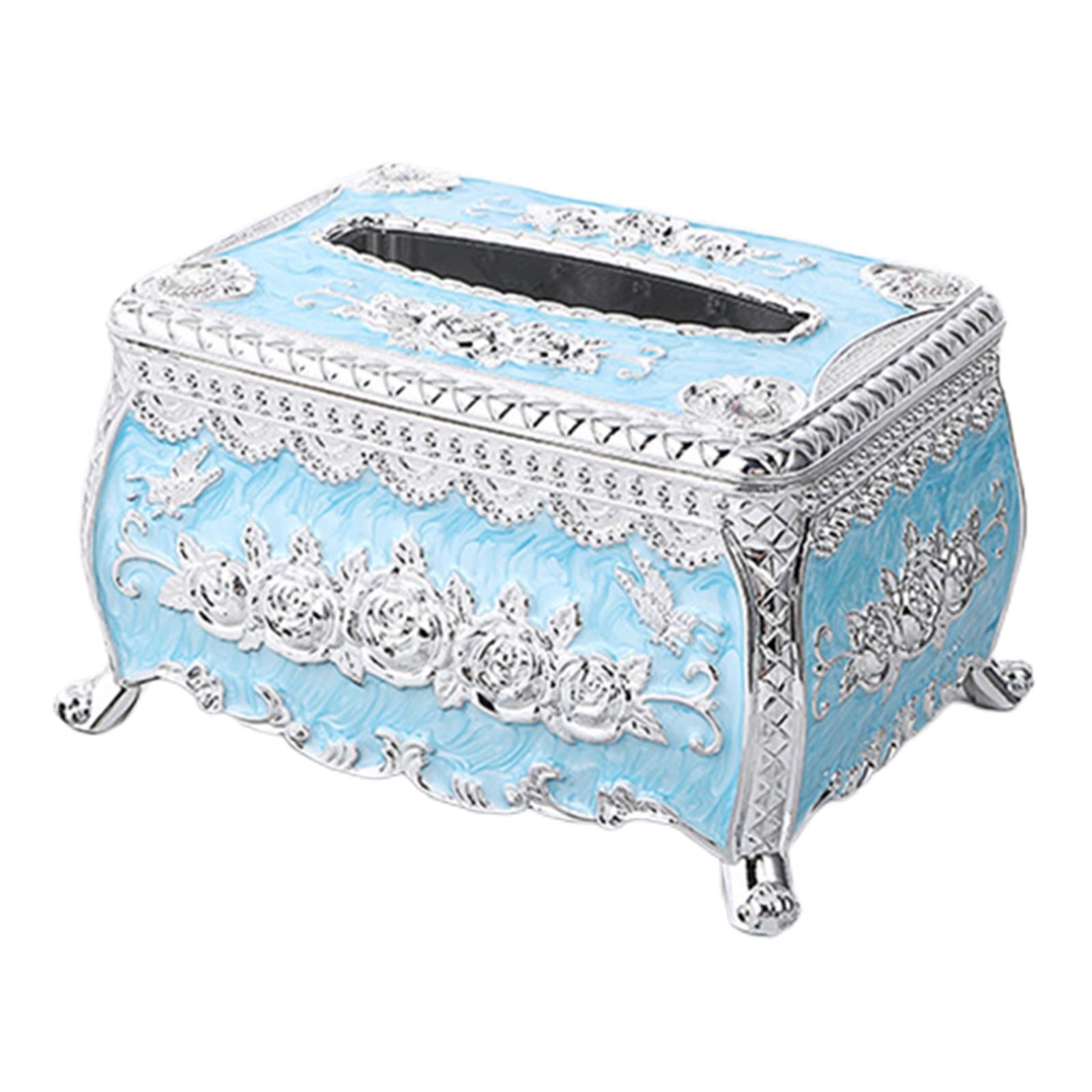 Acrylic Tissue Box Creative Decor Light Luxury for Home Bathroom Kitchen H