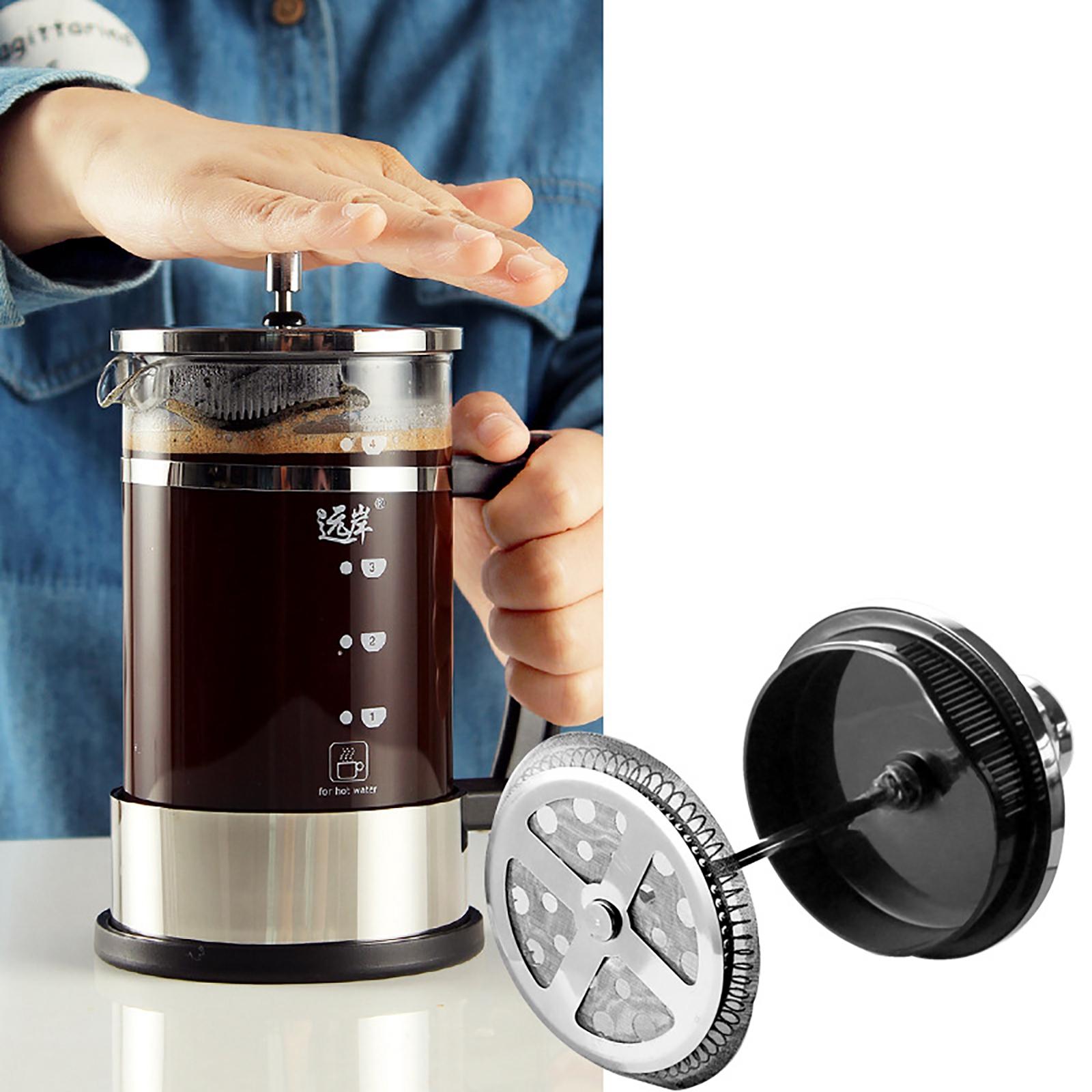 Coffee Maker Plunger Heat Resistant Borosilicate Glass for Loose Tea 600ml