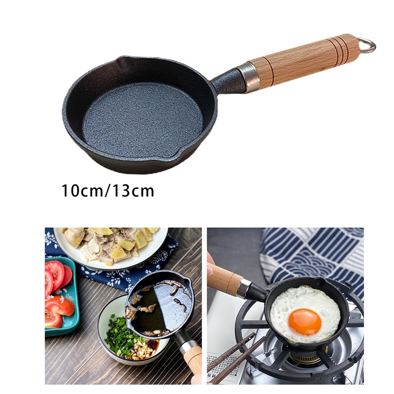 Deep Frying Pan Steak Bacon Sausage Cooker Skillet Round Home Kitchen 10cm Dia