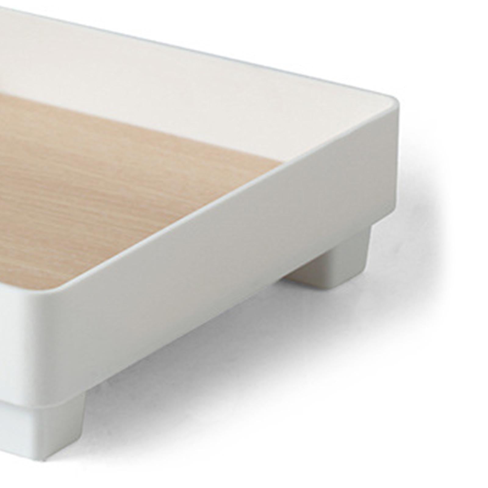 ABS Storage Tray Decor Display Storage Modern for Countertop Desktop Home Square White
