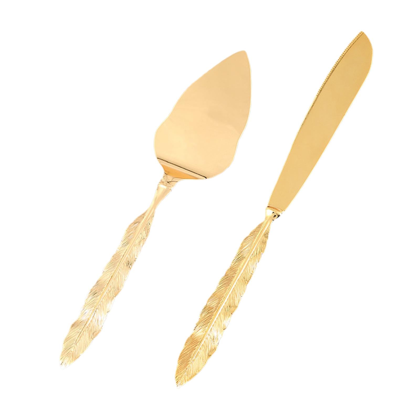 Cake Serving Set Pastry Server Set Baking Tools for Wedding Party Gold D