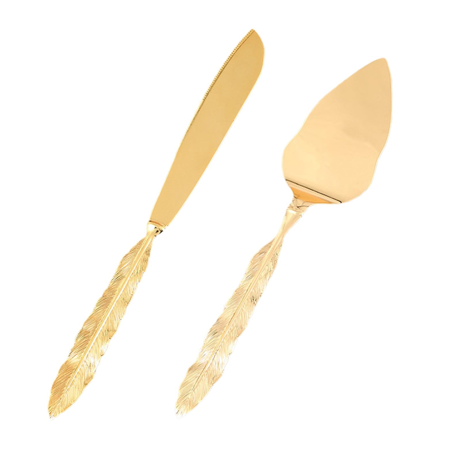 Cake Serving Set Pastry Server Set Baking Tools for Wedding Party Gold D