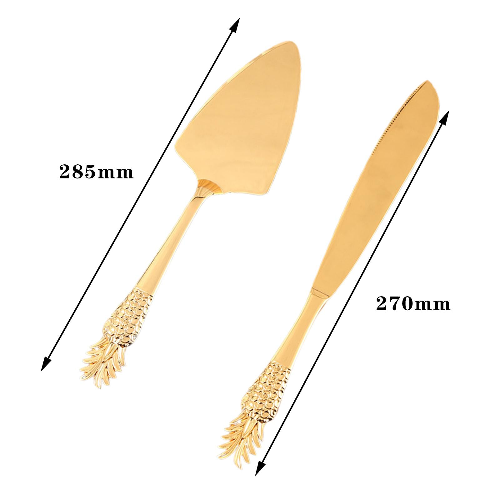 Cake Serving Set Pastry Server Set Baking Tools for Wedding Party Gold E