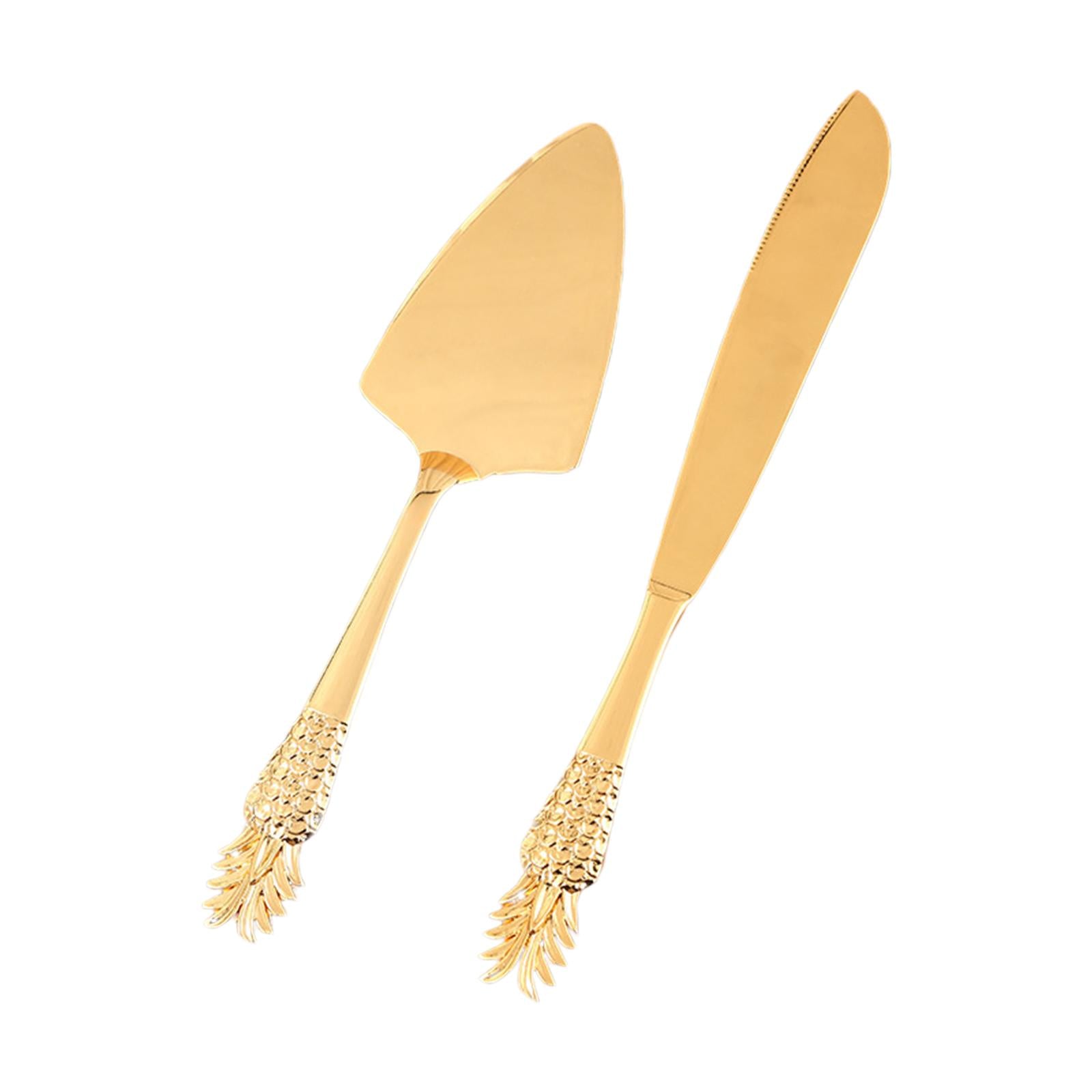 Cake Serving Set Pastry Server Set Baking Tools for Wedding Party Gold E