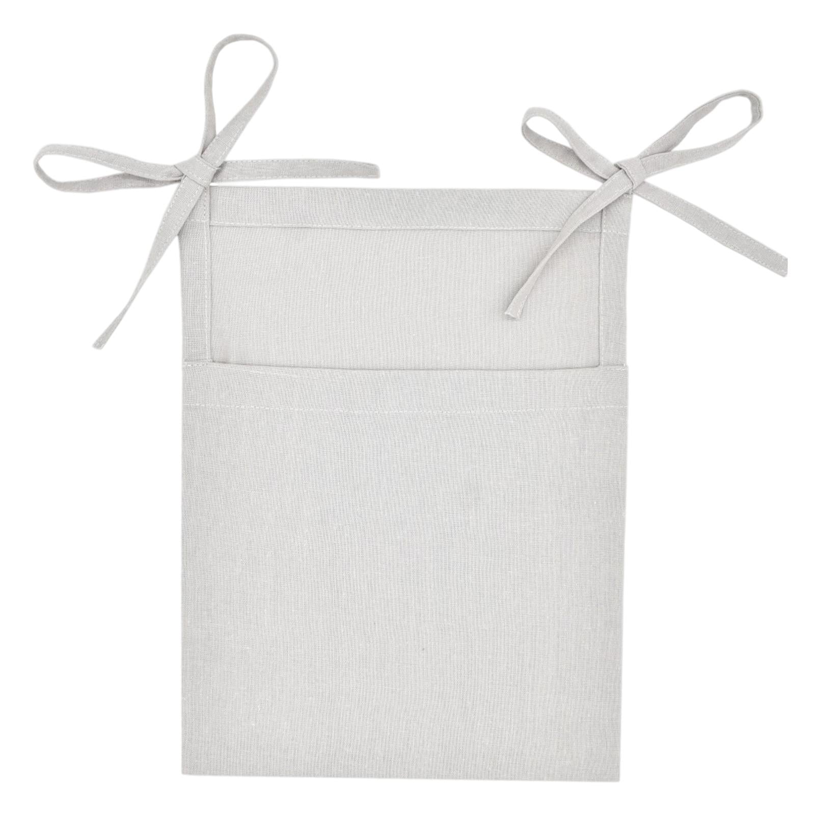 Baby Crib Cot Hanging Storage Bag Diaper Storage Toy Diaper Bag Light Grey