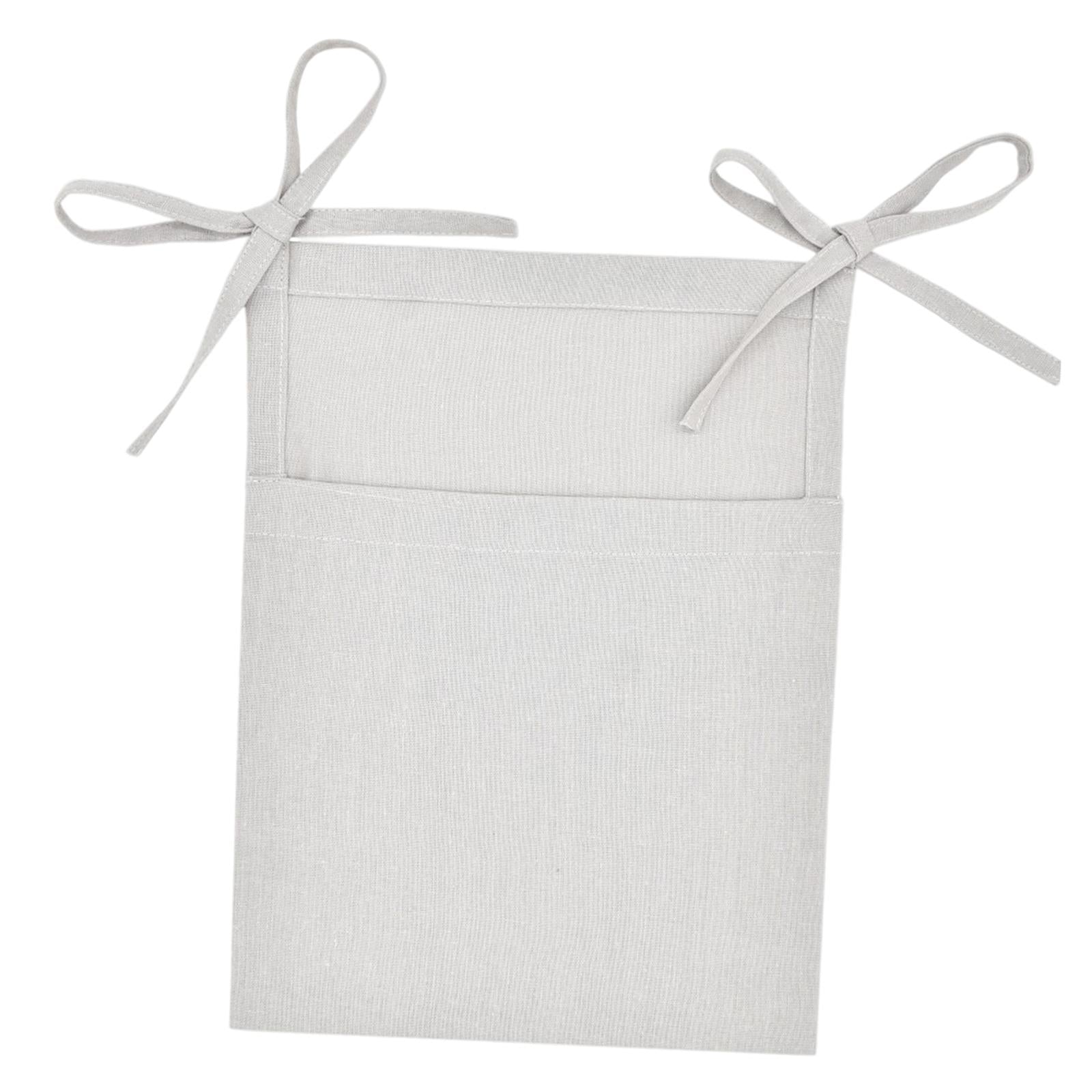 Baby Crib Cot Hanging Storage Bag Diaper Storage Toy Diaper Bag Light Grey