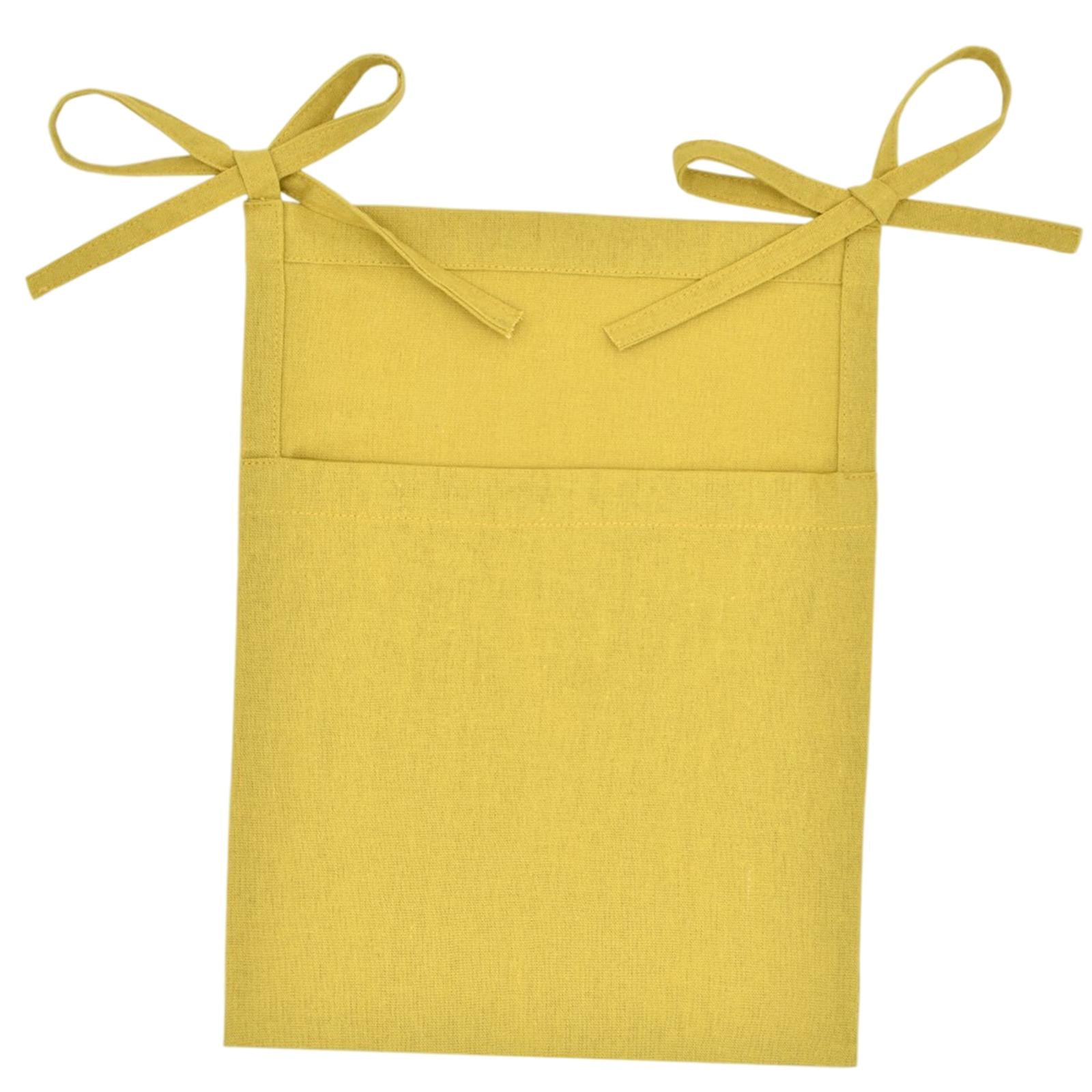 Baby Crib Cot Hanging Storage Bag Diaper Storage Toy Diaper Bag Yellow