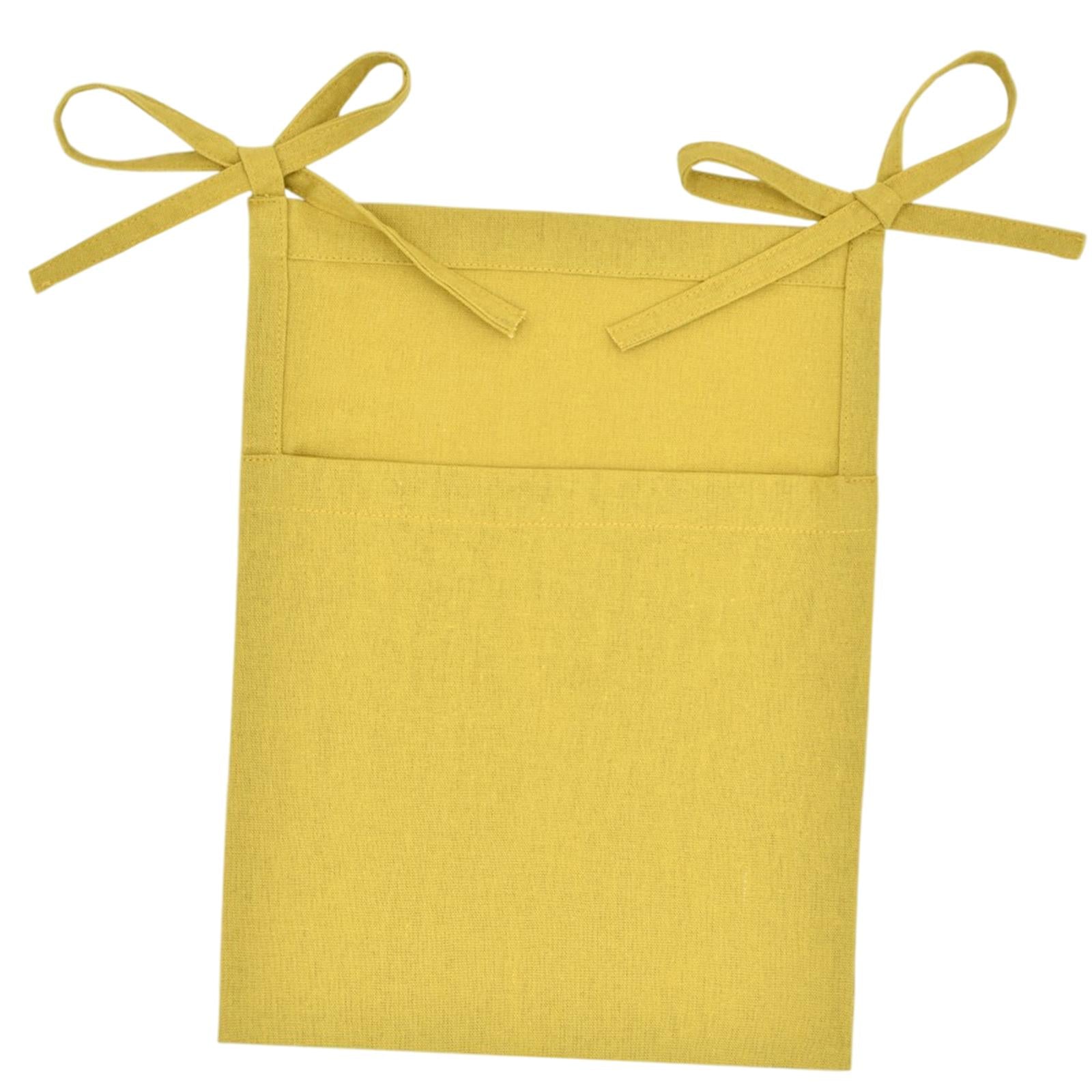 Baby Crib Cot Hanging Storage Bag Diaper Storage Toy Diaper Bag Yellow