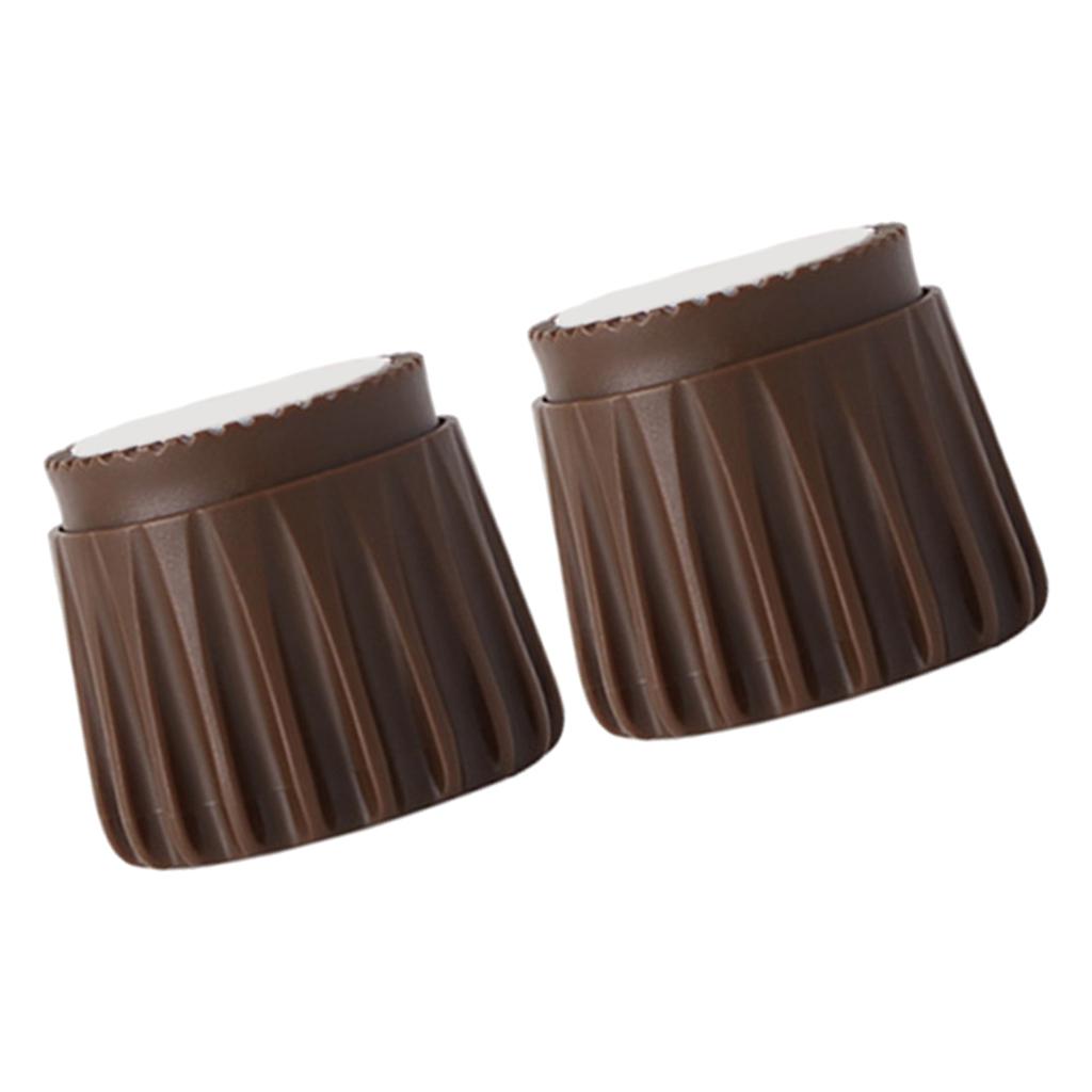 2 Pieces Adjustable Furniture Riser Non-Slip Heavy Duty for Sofa and Table Small Brown