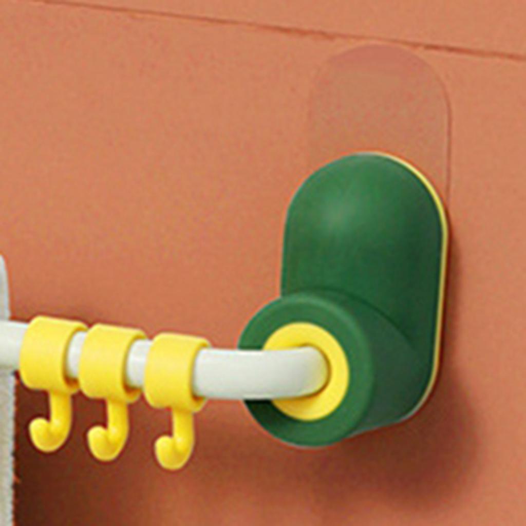 Adhesive Wall Mounted Towel Rack Rust Free Wall Hanging for Bathroom Toilet green
