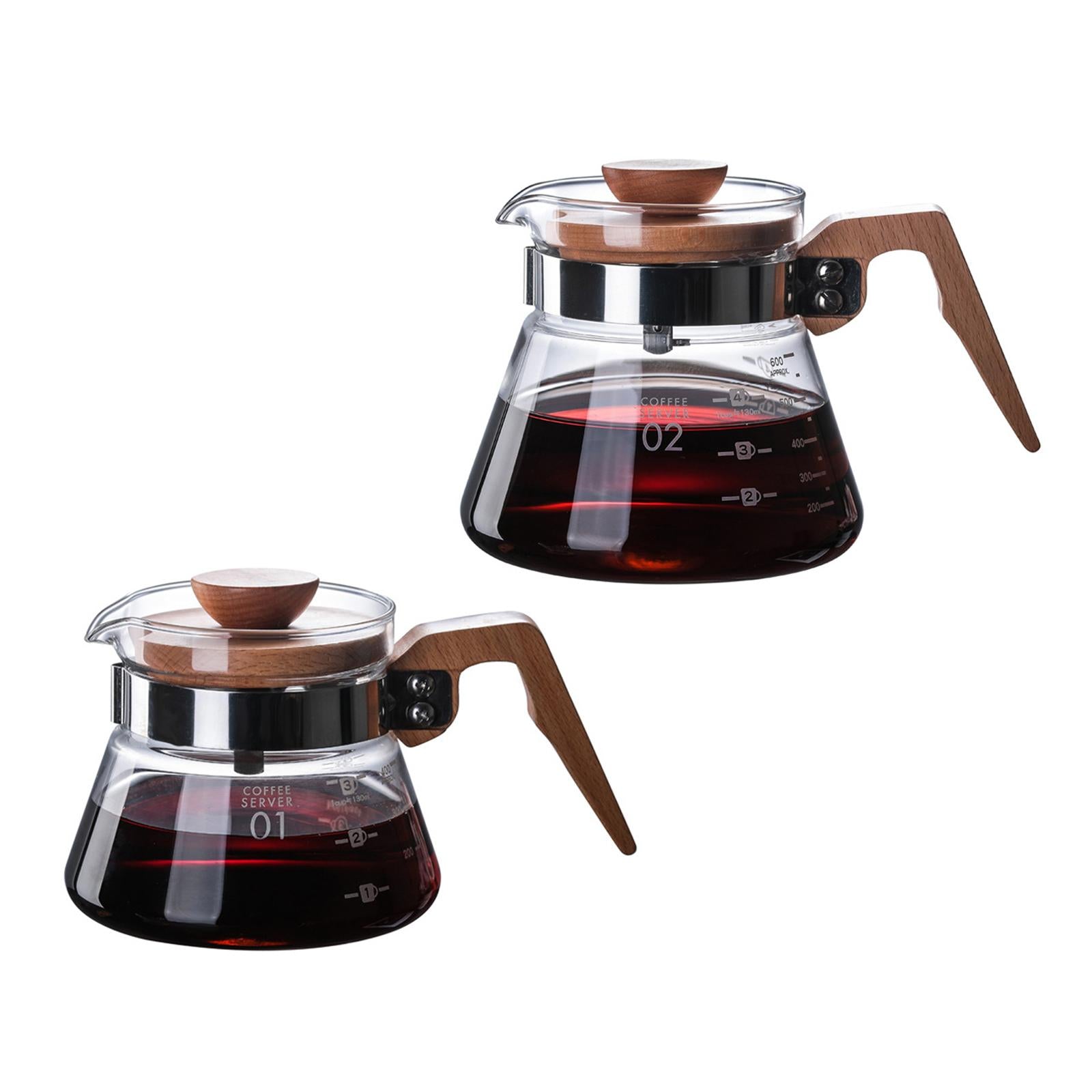 Clear Coffee Pot High Borosilicate Glass Reusable for Barista Kitchen 400ml