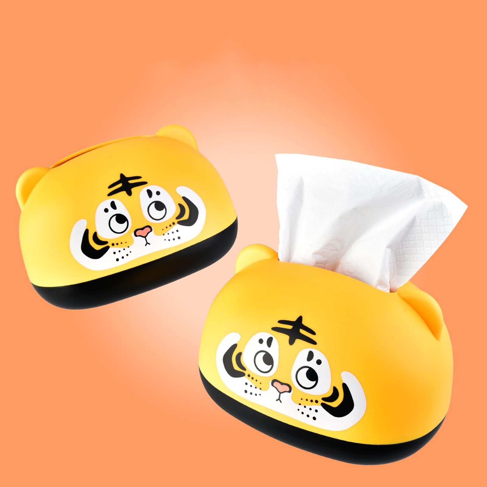 Cute Tiger Tissue Box Wipes Case Chinese Style Toilet Bedroom Home Decor
