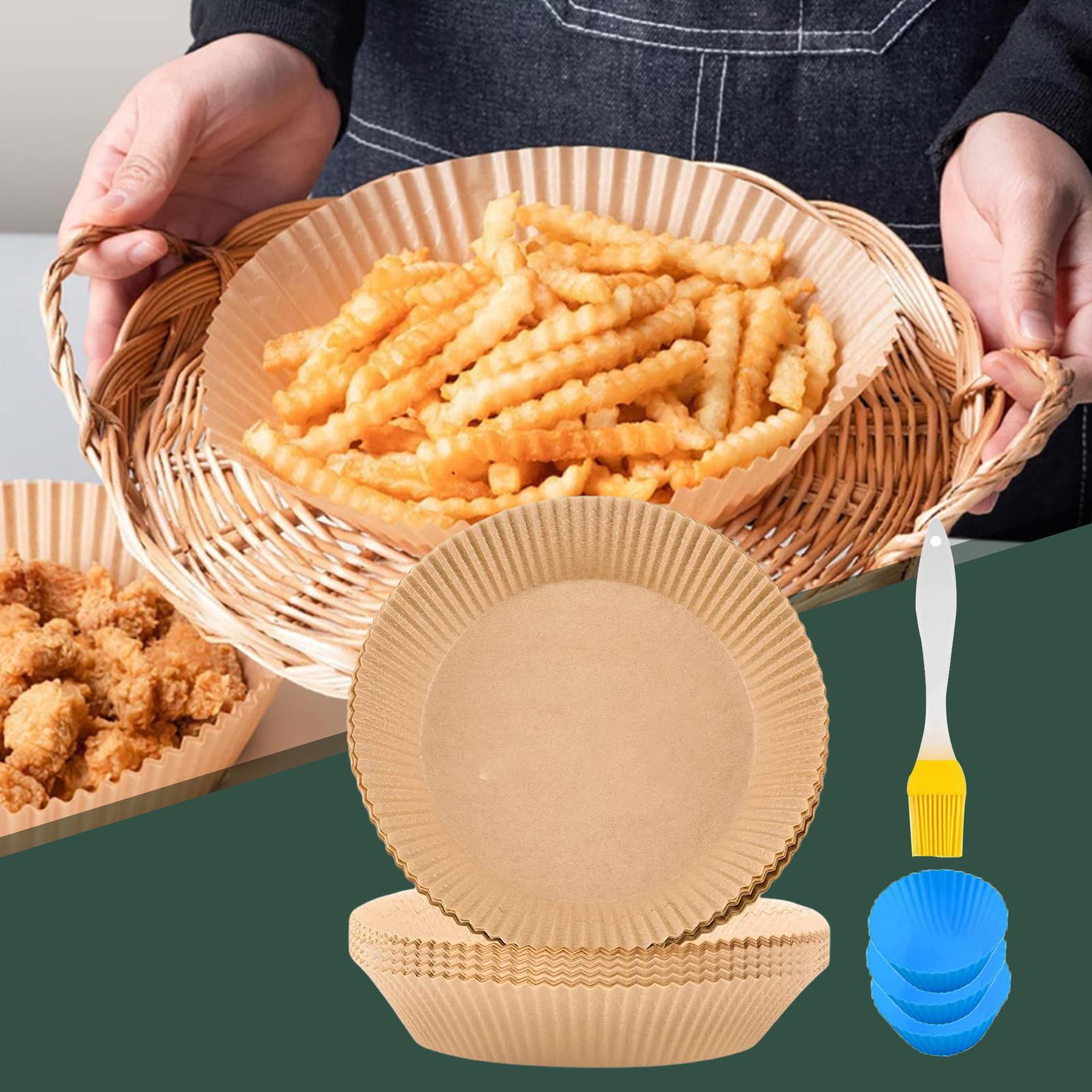 Disposable Paper Liner Non-Stick Air Fryer Accessories Household Brown