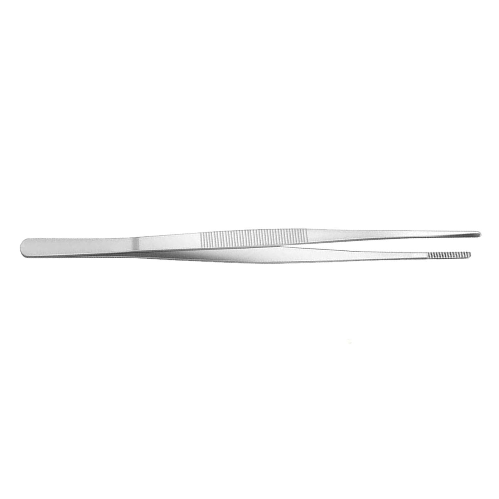 2xStainless Steel BBQ Food Tongs BBQ Tweezer BBQ Clamp for Barbecue Cooking