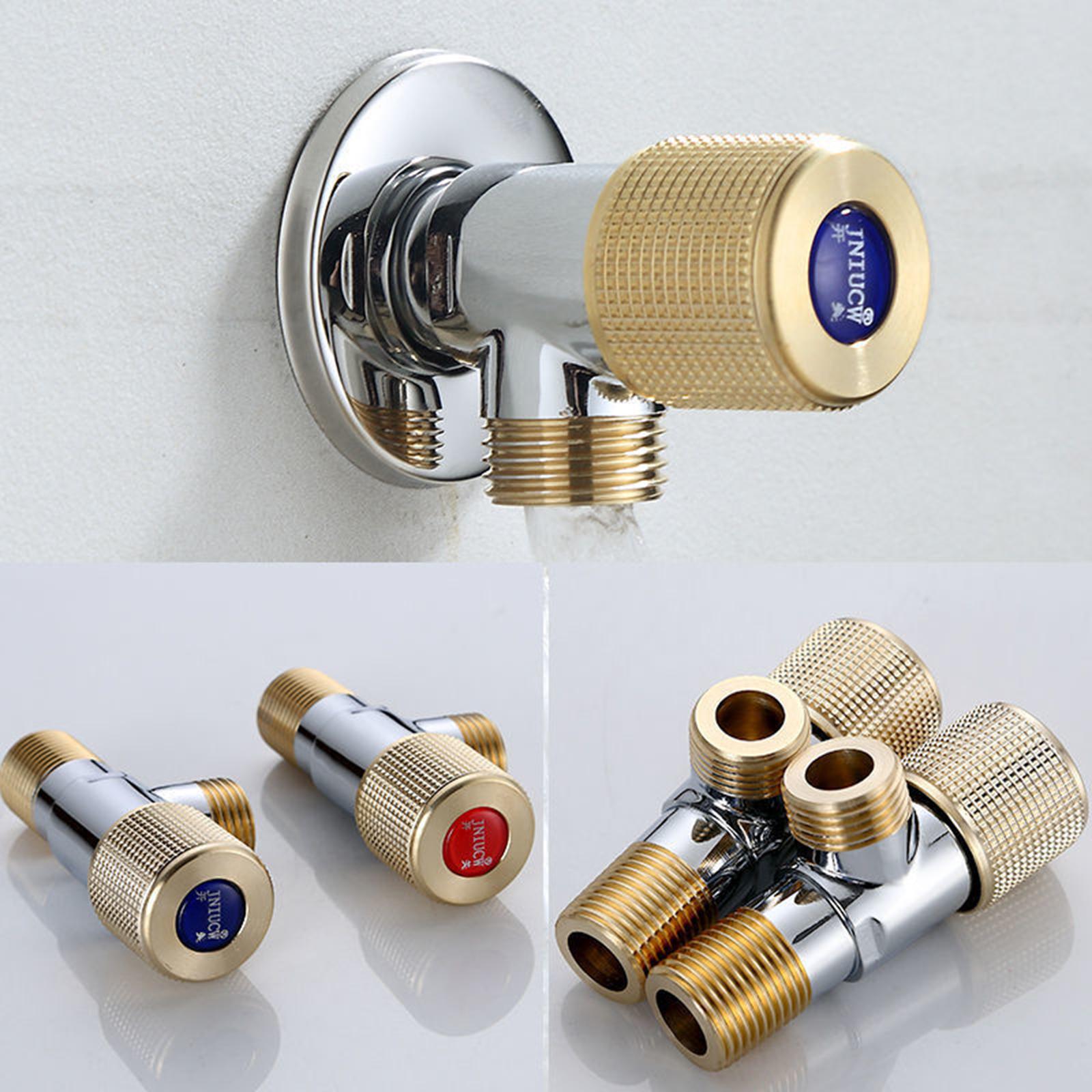 Angle Valve Anti-Rust Leak-Proof Pipe Fittings for Toilet Supply Bathroom blue