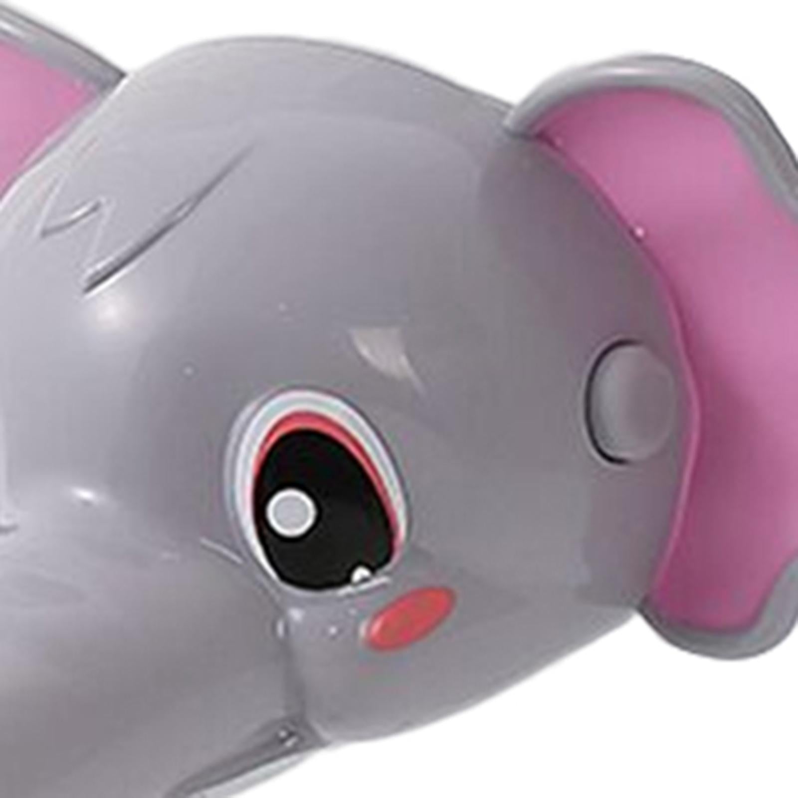4xAnimal Shaped Kids Faucet Extender Anti Splash for Kids Gray Elephant