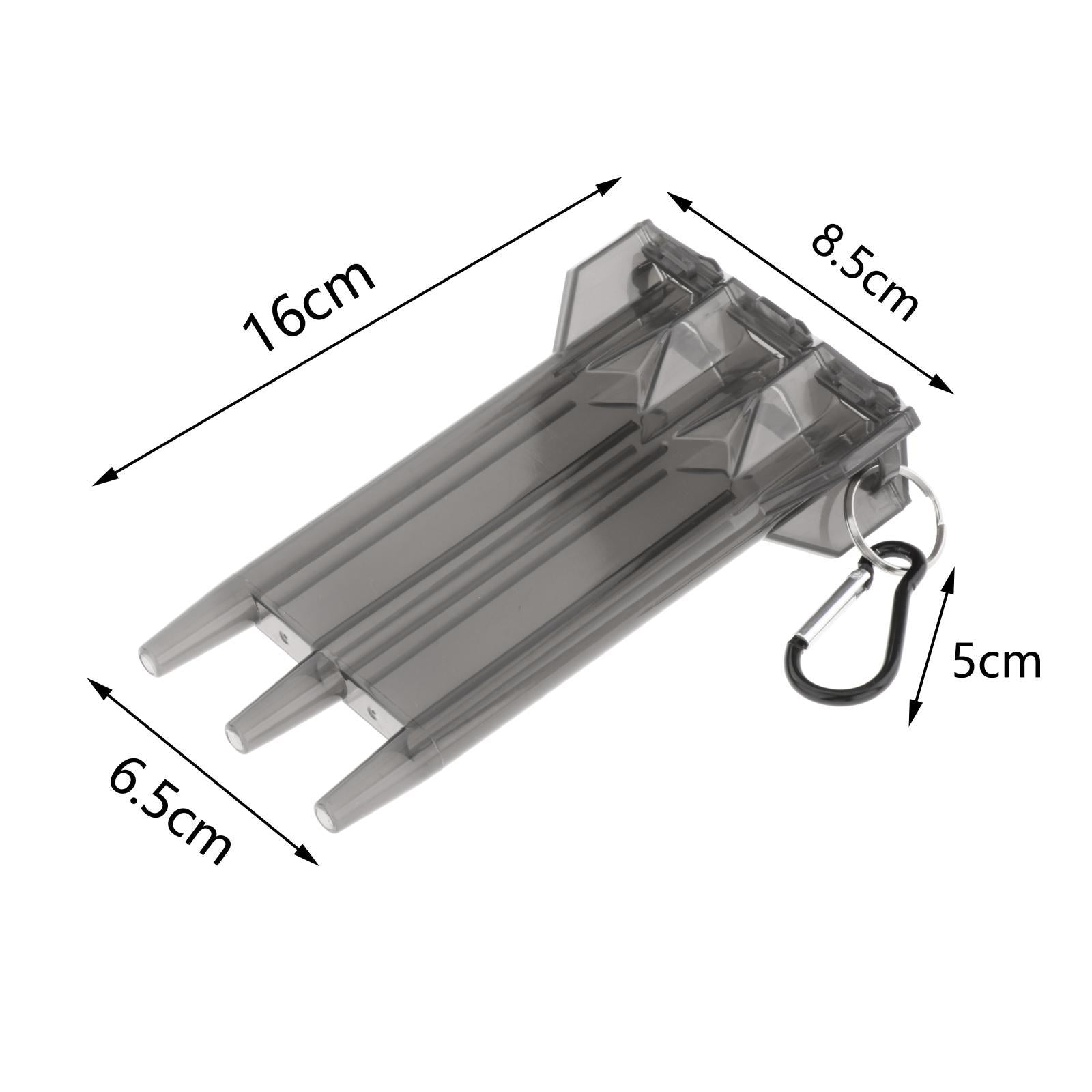 Dart Box Clear Parts Easy Carry Accessories Holder for Game Fitness Beginner Black