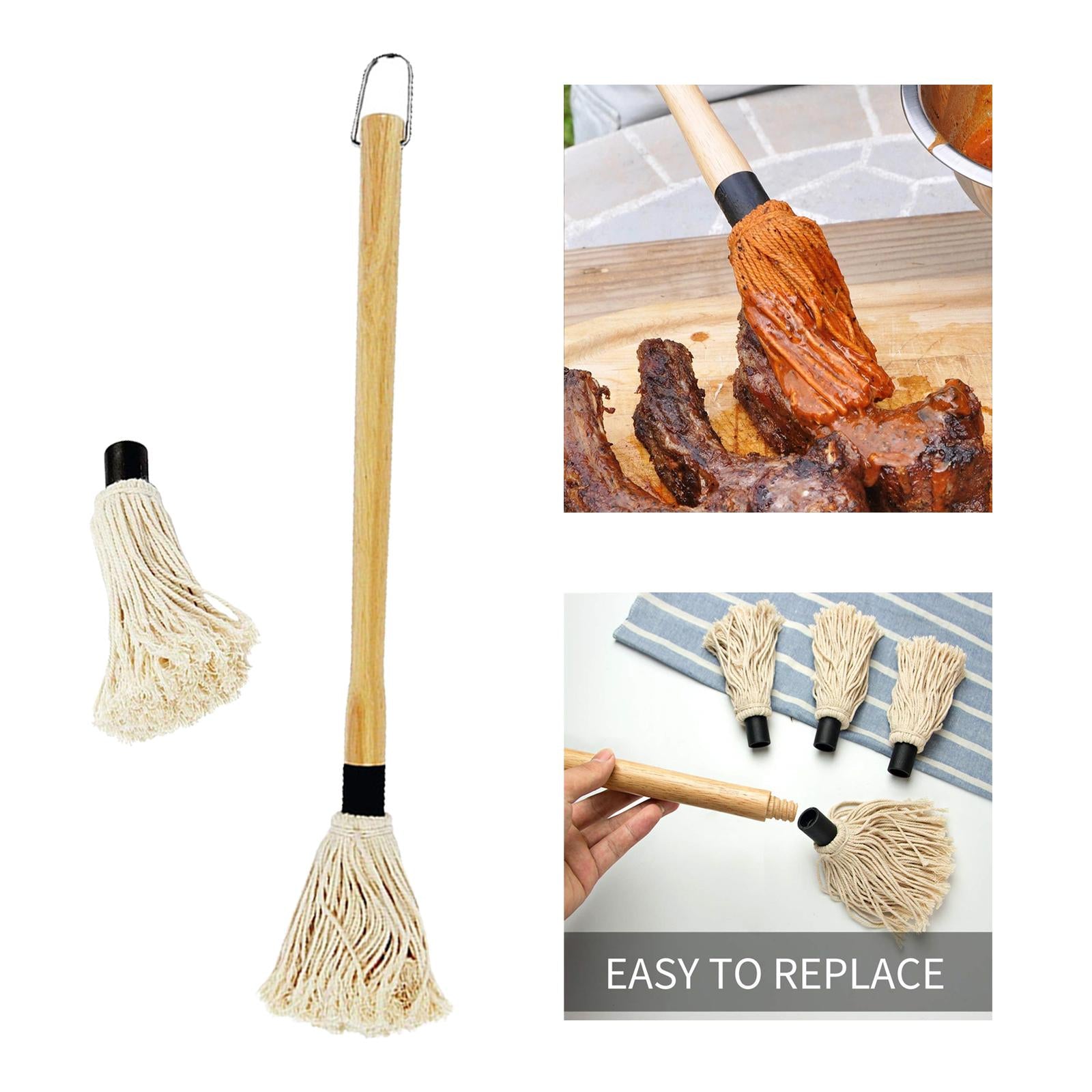 5xBBQ Grill Basting Mop Barbecue for Smoking Steak Pastries Brush