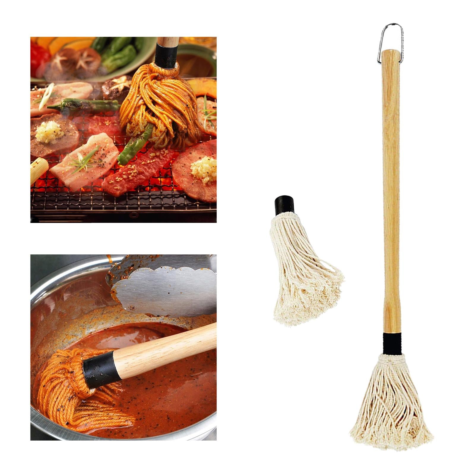 5xBBQ Grill Basting Mop Barbecue for Smoking Steak Pastries Brush