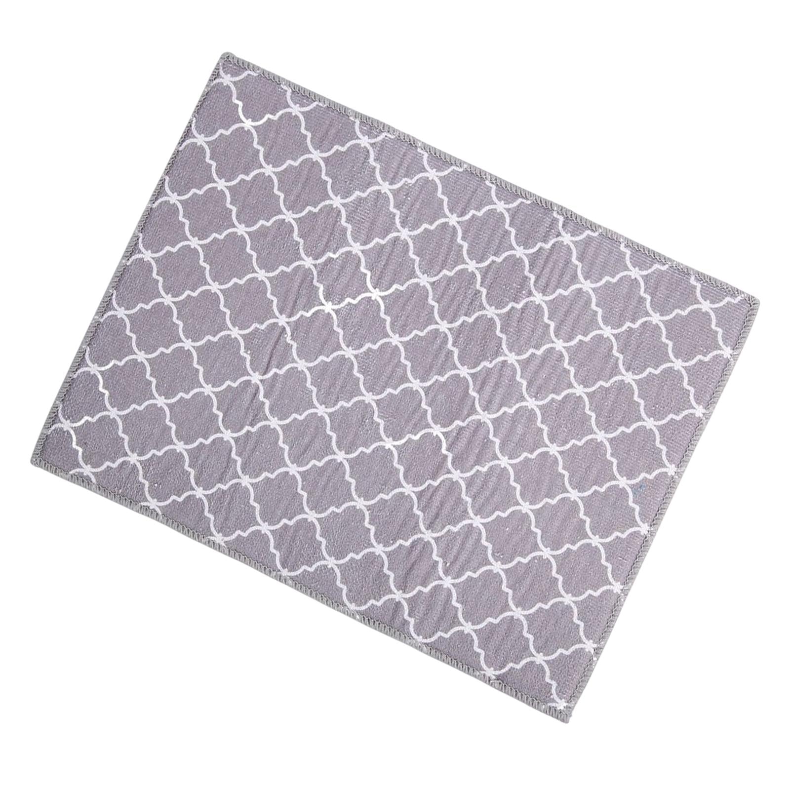2xMicrofiber Dish Drying Mat Drying Mat Absorbent Quick Drying Dish Drainer