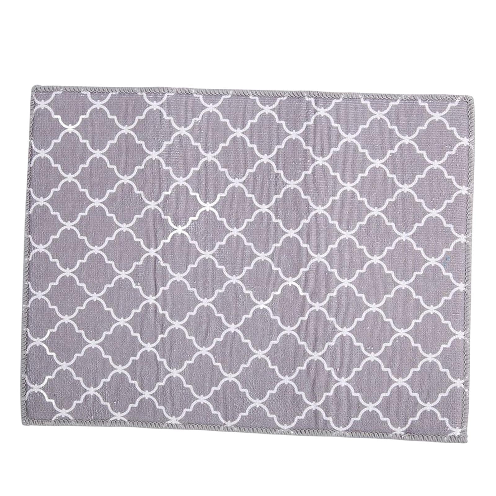 2xMicrofiber Dish Drying Mat Drying Mat Absorbent Quick Drying Dish Drainer