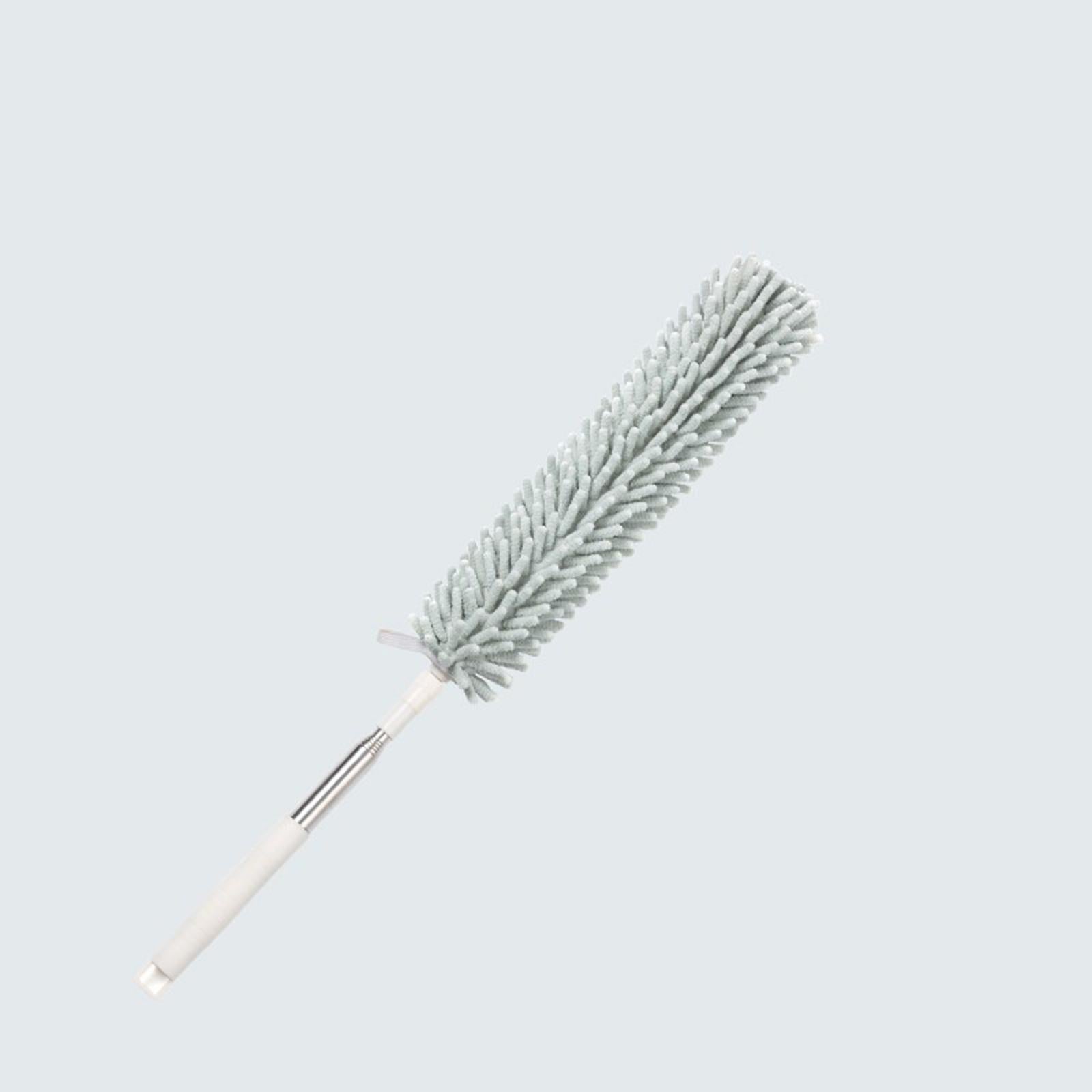 1.3M Telescopic Ceiling Duster Bendable Duster for Cleaning Ceiling Fan Car green