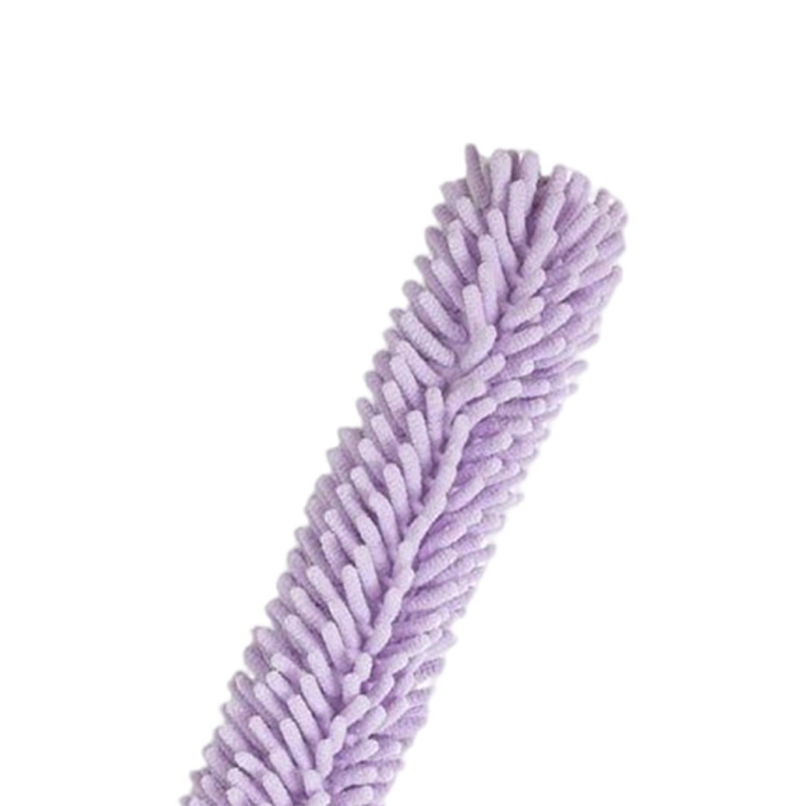 1.3M Telescopic Ceiling Duster Bendable Duster for Cleaning Ceiling Fan Car purple