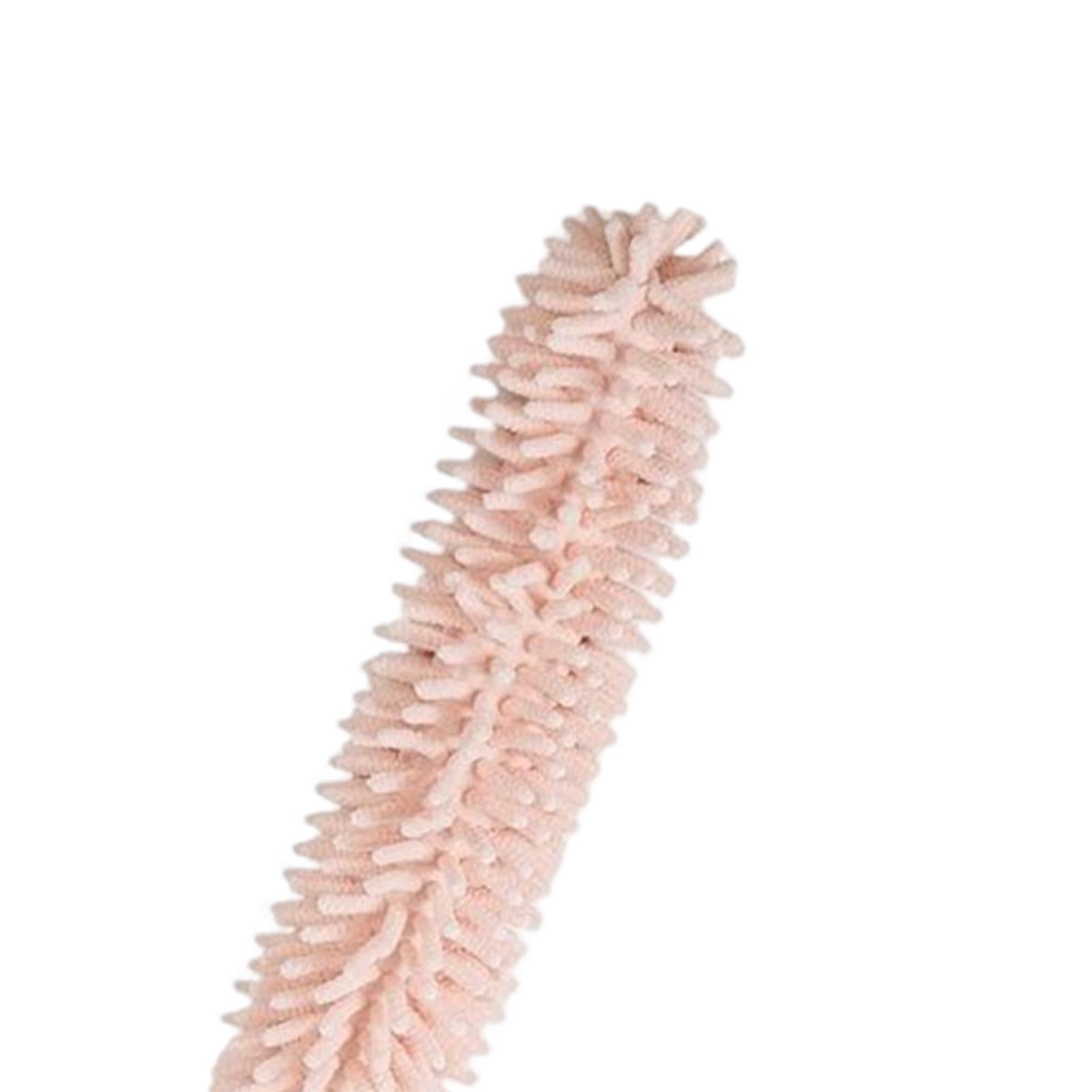 1.3M Telescopic Ceiling Duster Bendable Duster for Cleaning Ceiling Fan Car pink