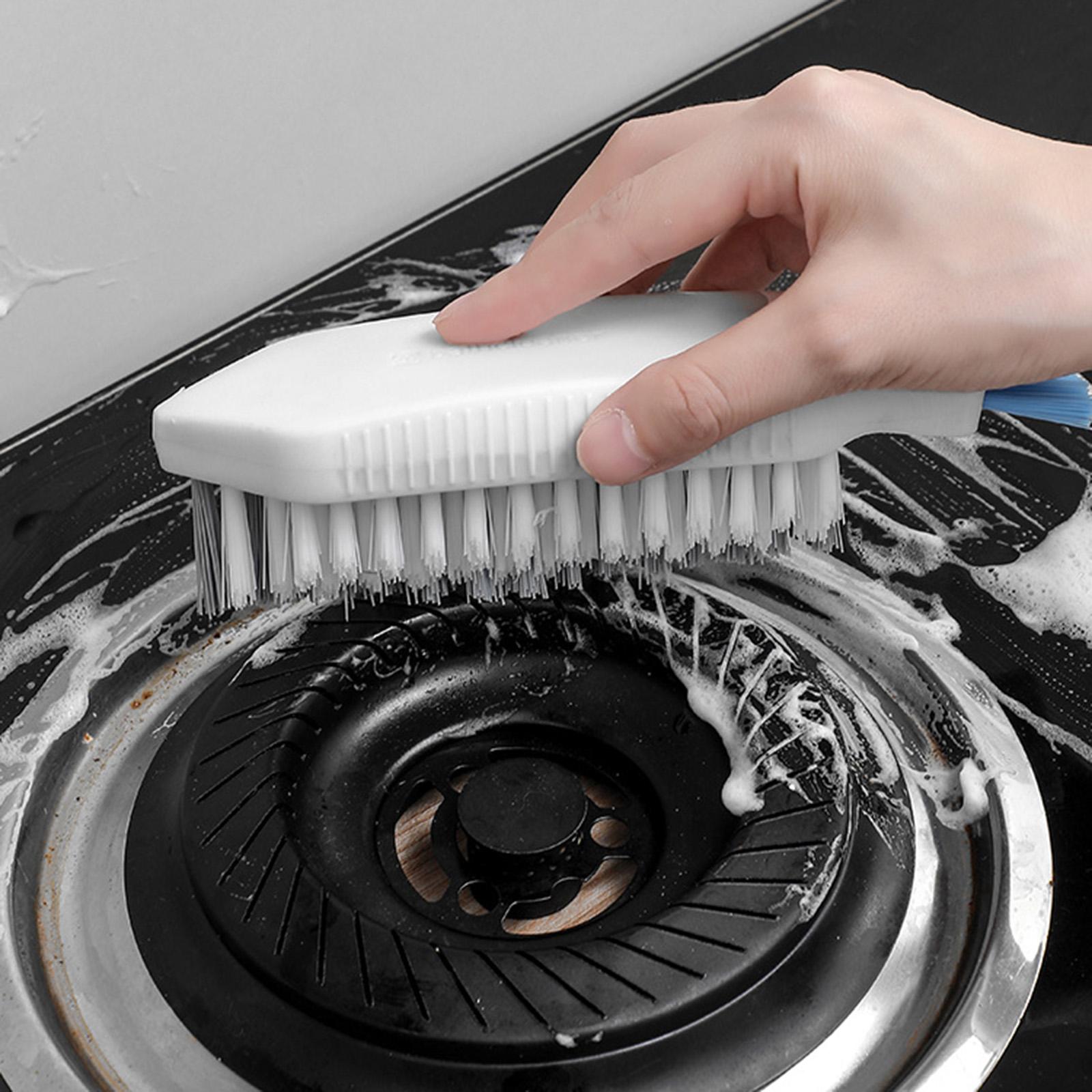 4xMultipurpose Floor Seam Brush Bathroom Floor Brush for Tub Kitchen Floor