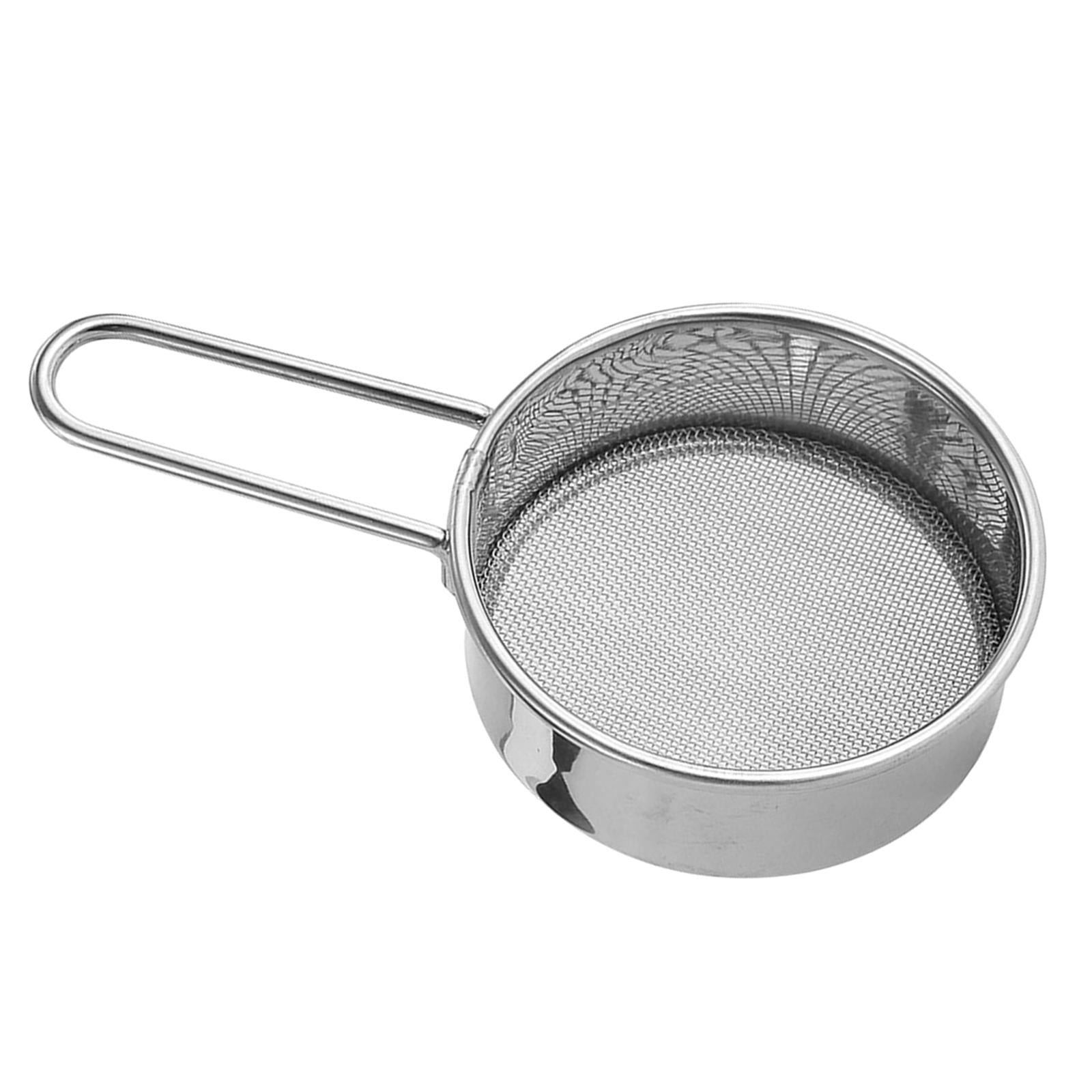 2xFlour Sifter Multifunctional Small Flour Colander with Handles for Sugar