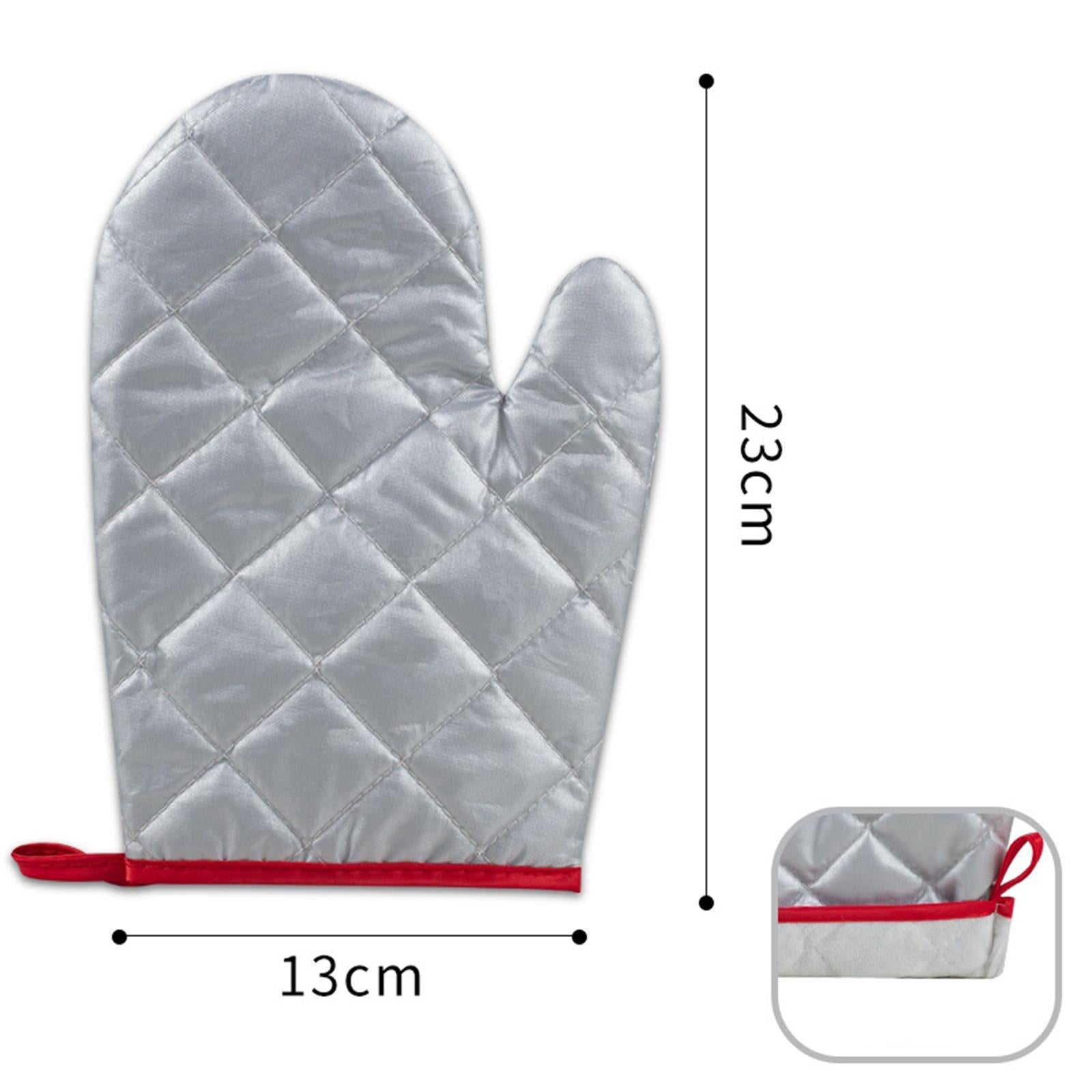 4xInsulation Glove Heat Resistant Non Slip Oven Gloves for BBQ Frying Grilling