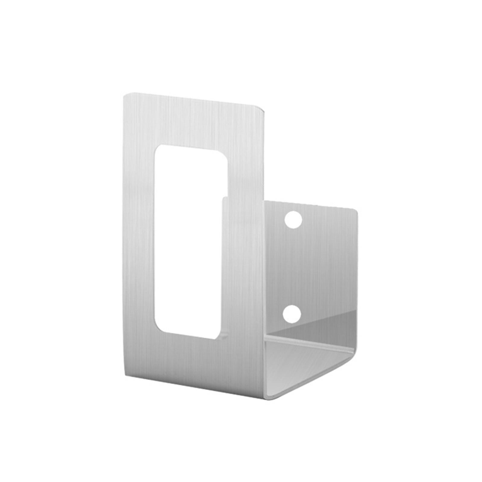 3xHanging Wall Mount Storage Rack Stainless Steel for Kitchen Home Utensils Silver