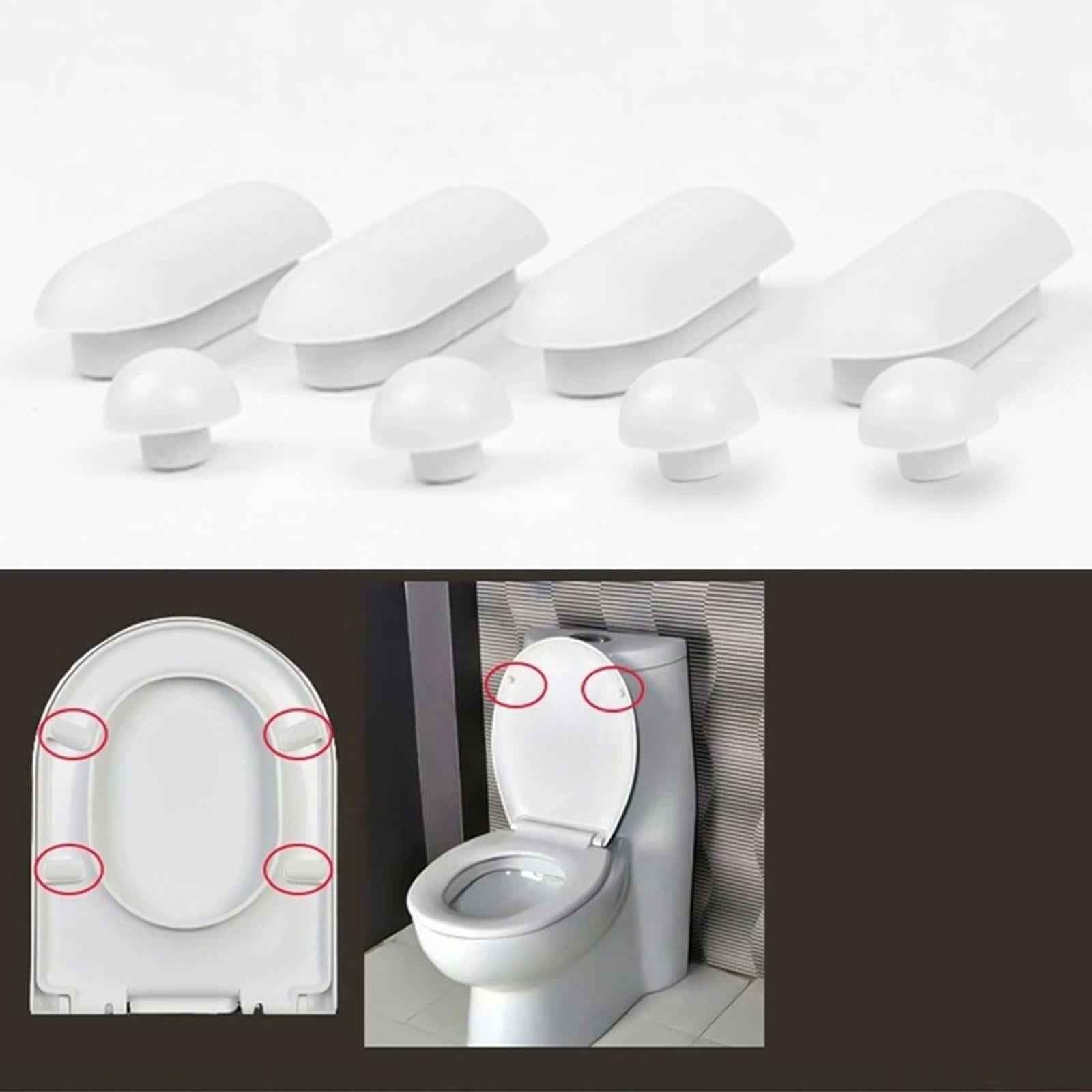 Bidet Toilet Lid Bumpers Replacement Kit Toilet Accessories for Hotel Home White