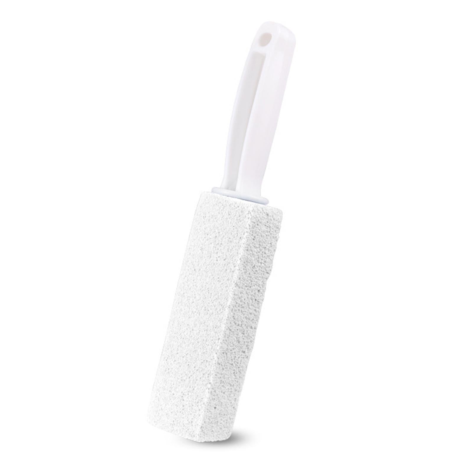 2xPumice Stone Toilets Brush with Handle for Rust Grill Feet Care Bath Pool White 10cm