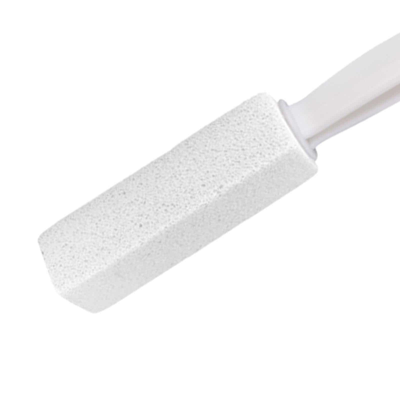 2xPumice Stone Toilets Brush with Handle for Rust Grill Feet Care Bath Pool White 20.5cm
