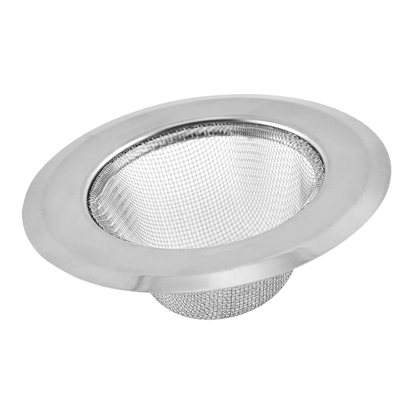 2xKitchen Sink Strainer Thicken Edge Metal for Wash Basin Bathroom Bathtub L