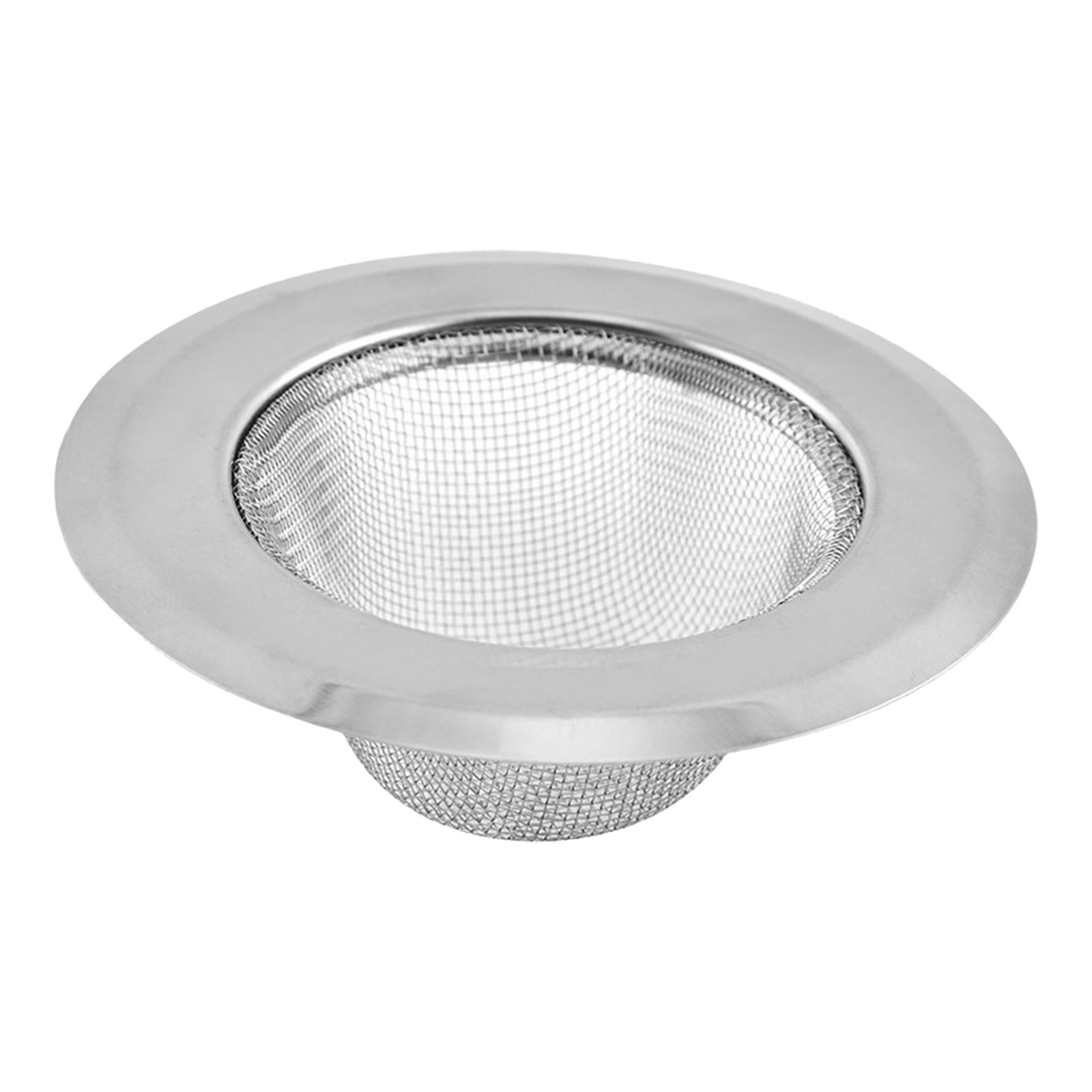 2xKitchen Sink Strainer Thicken Edge Metal for Wash Basin Bathroom Bathtub L